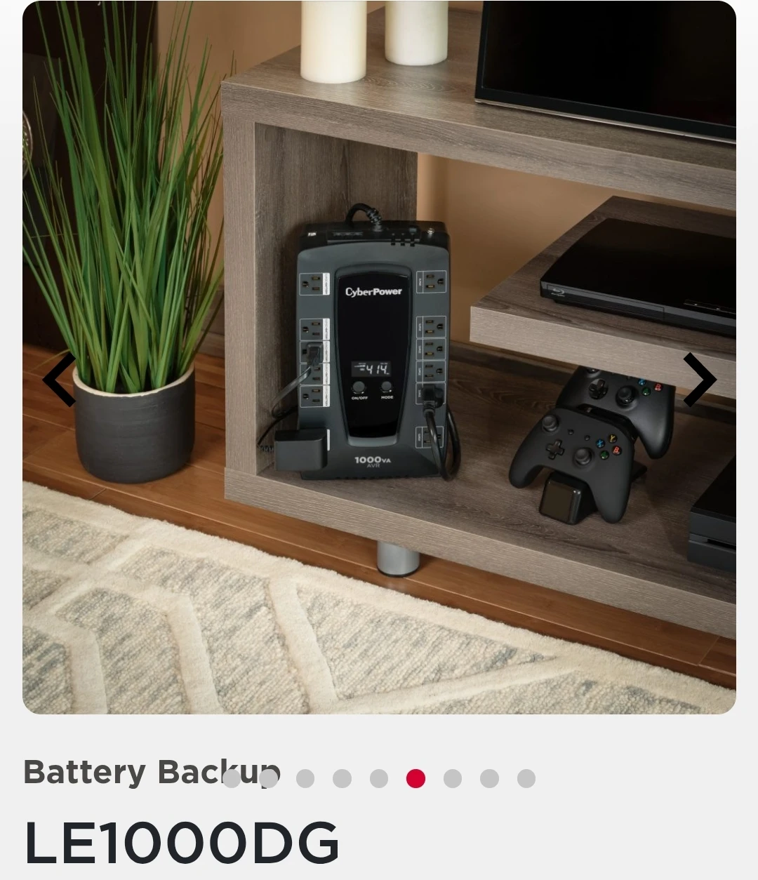 CyberPower 1000VA Battery Backup UPS LE1000DG - photo 4