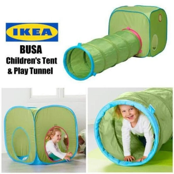 IKEA BUSA Children's Tent & 2 Play Tunnels