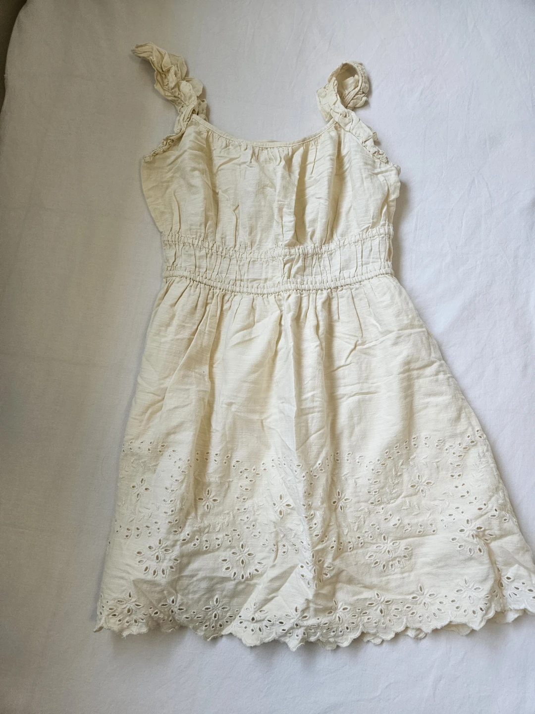 Old Navy Cream Eyelet Dress Size S