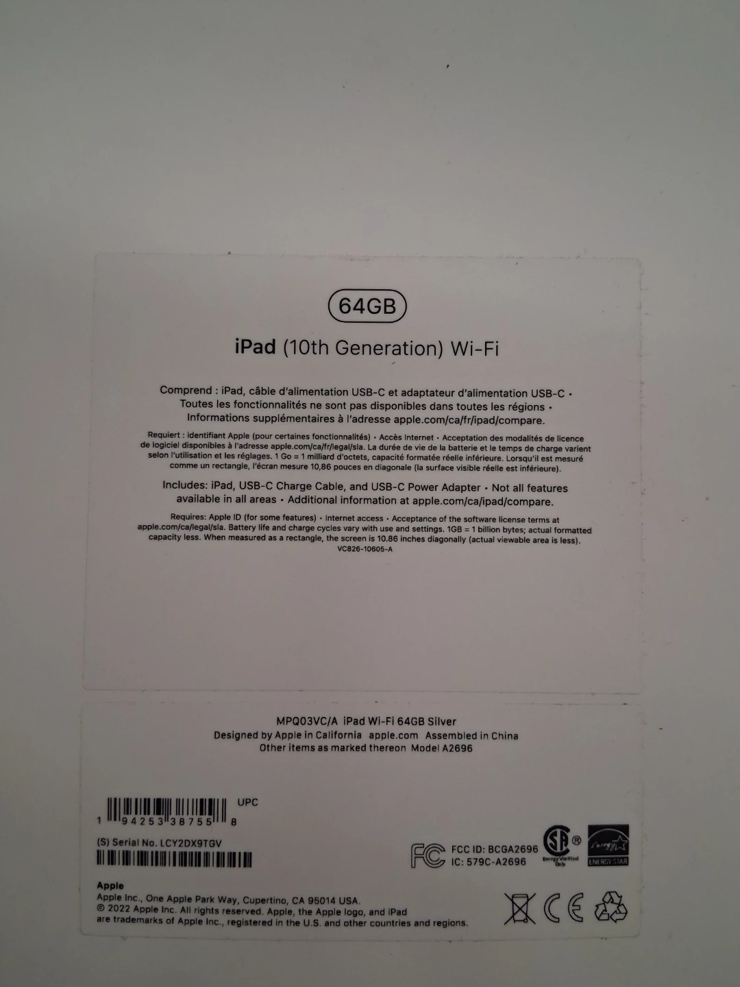 NEW Apple iPad (10th Generation) Price firm - photo 3