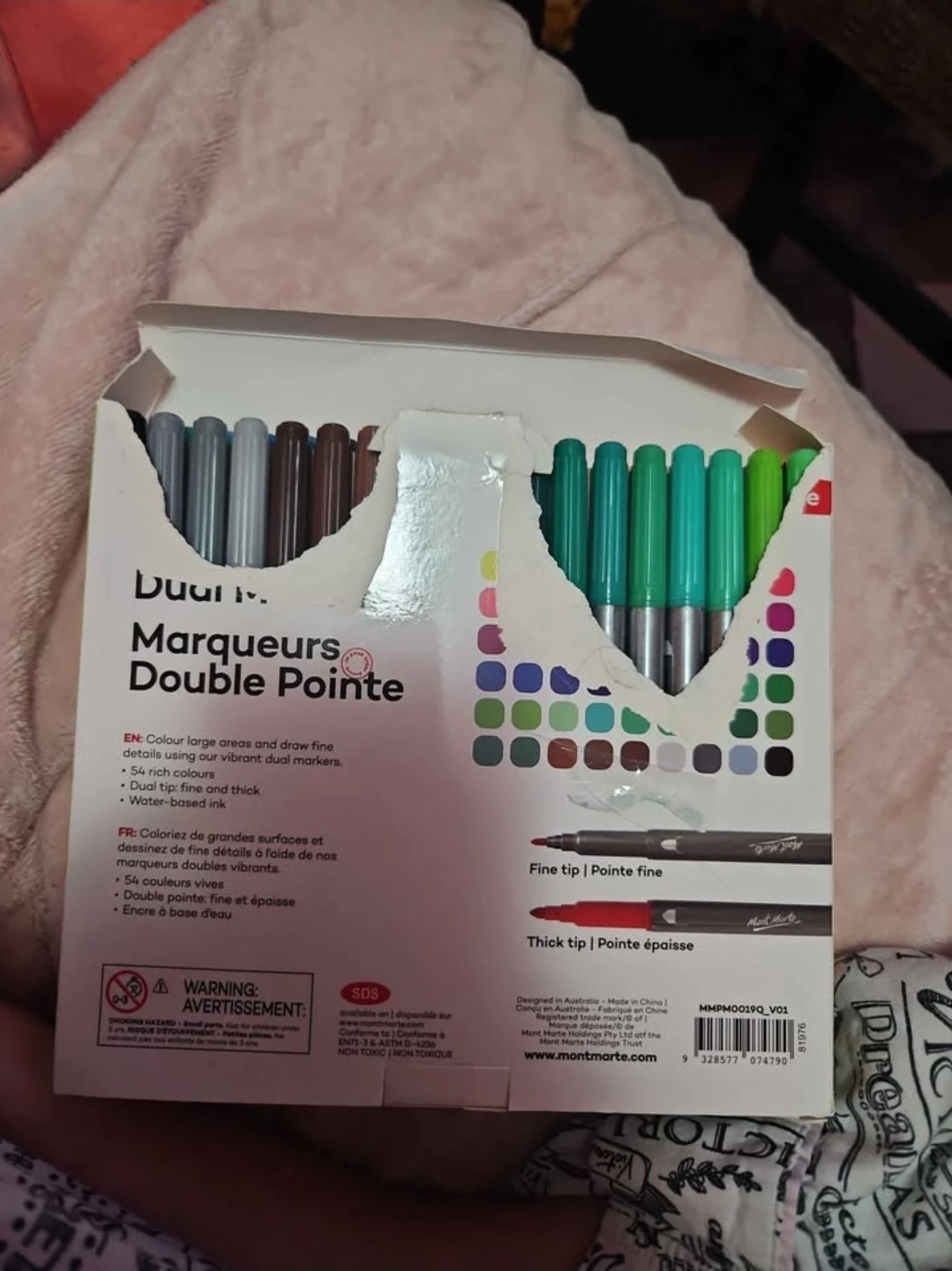 54 Color Dual Tip Markers – Used Once - photo 2