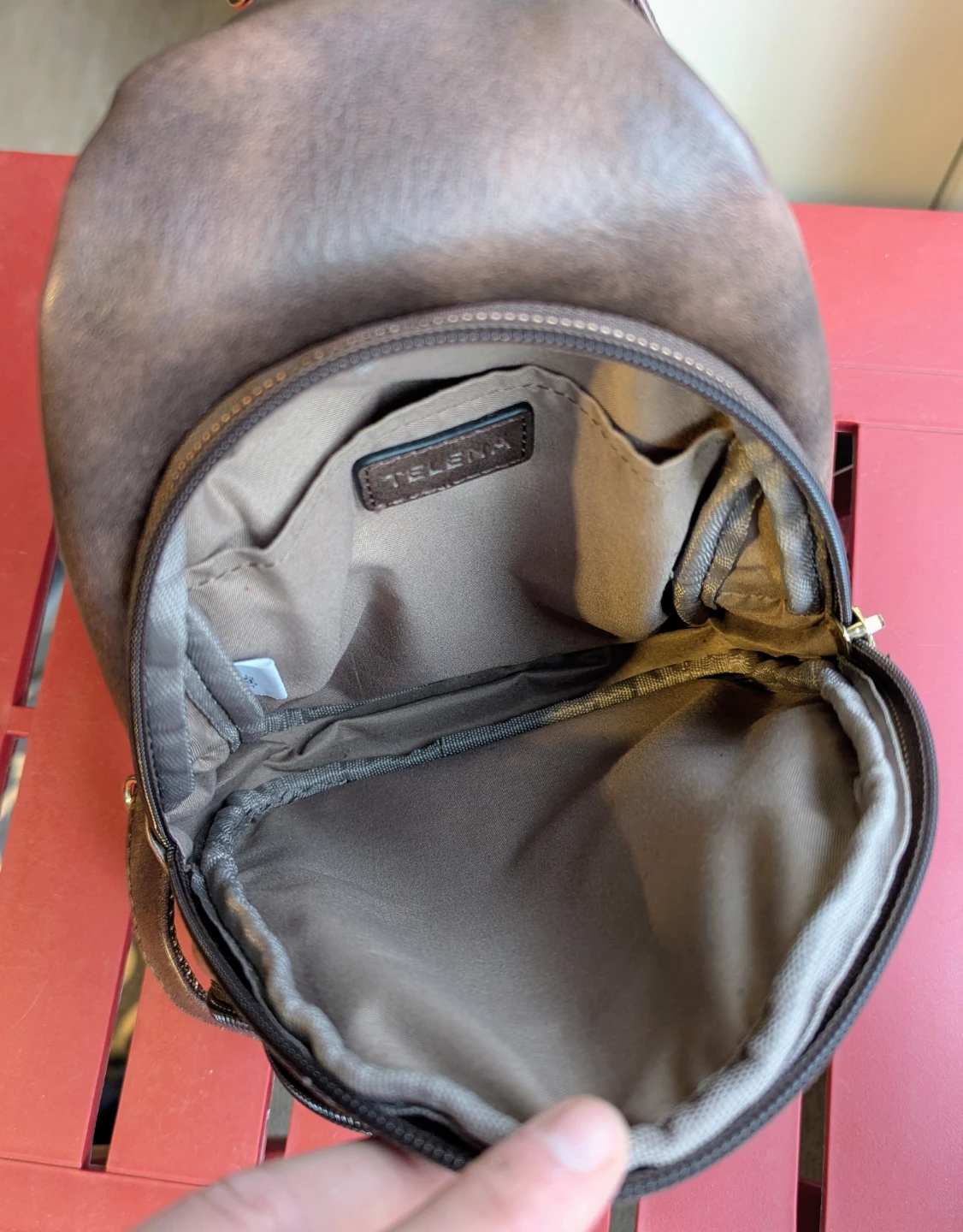 Telena Sling Bag - Coffee Brown Faux Leather - photo 4