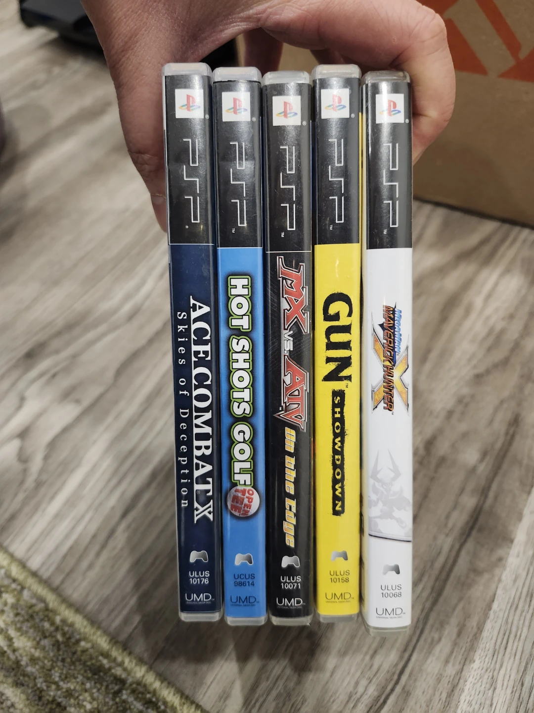 Sony PSP Game Lot ,  mega man, gun showdown, hot shot golf - photo 2
