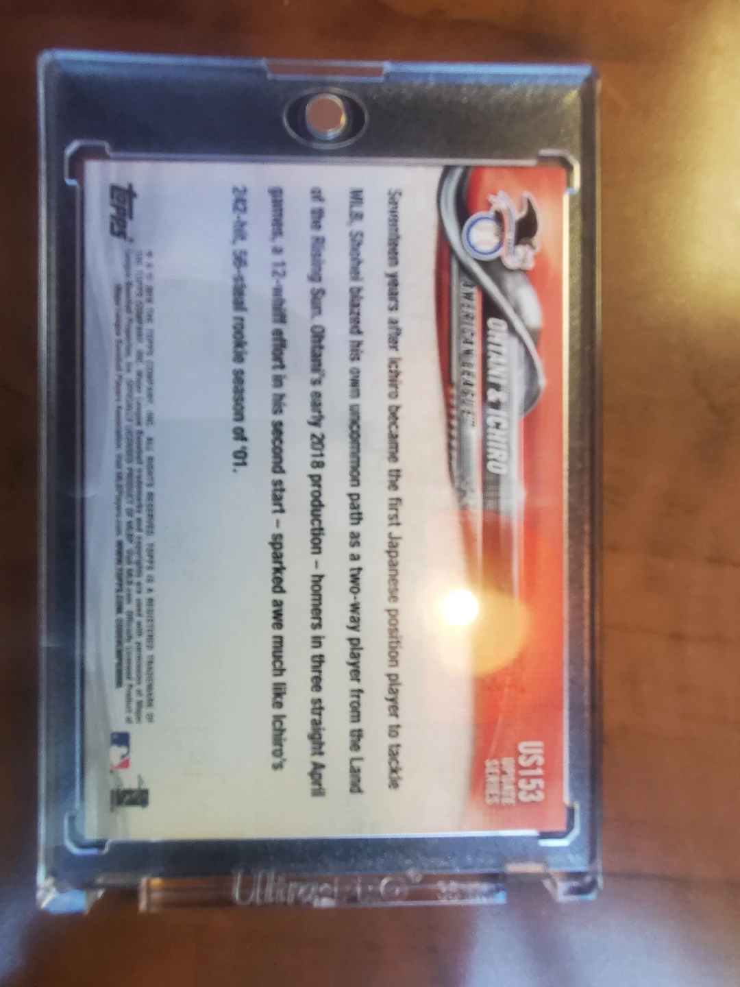 Shohi Ohtani Rookie Card w/ Ichiro (Like New) - photo 2