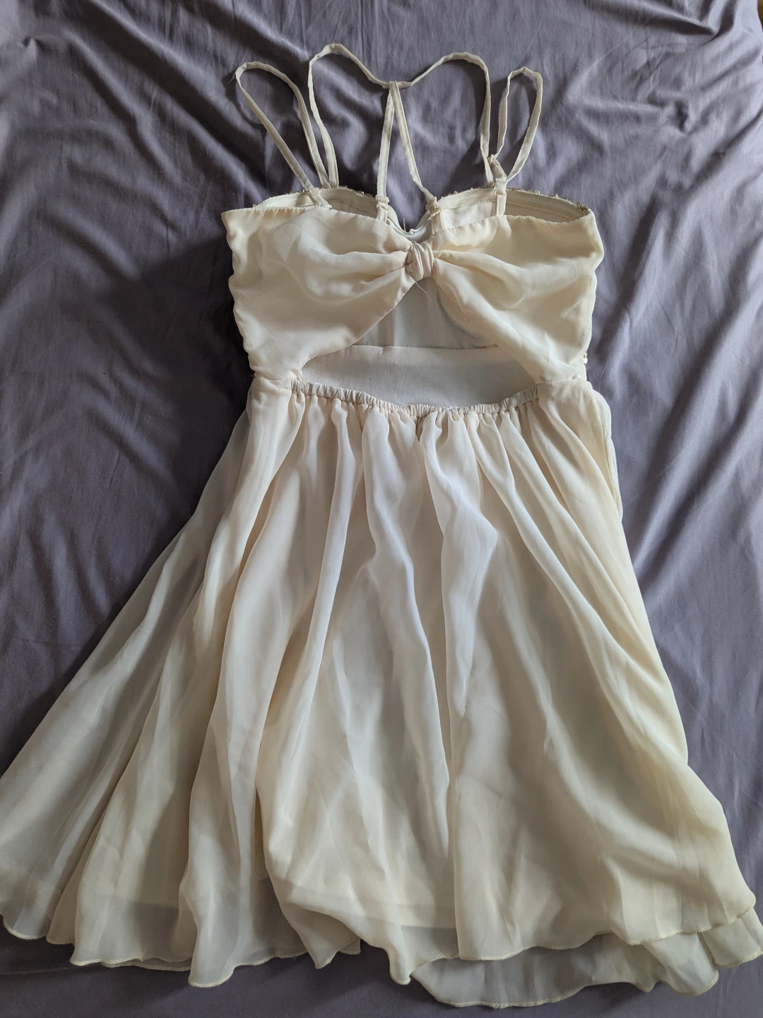 Women's Sequin & Chiffon Mini Dress - photo 3