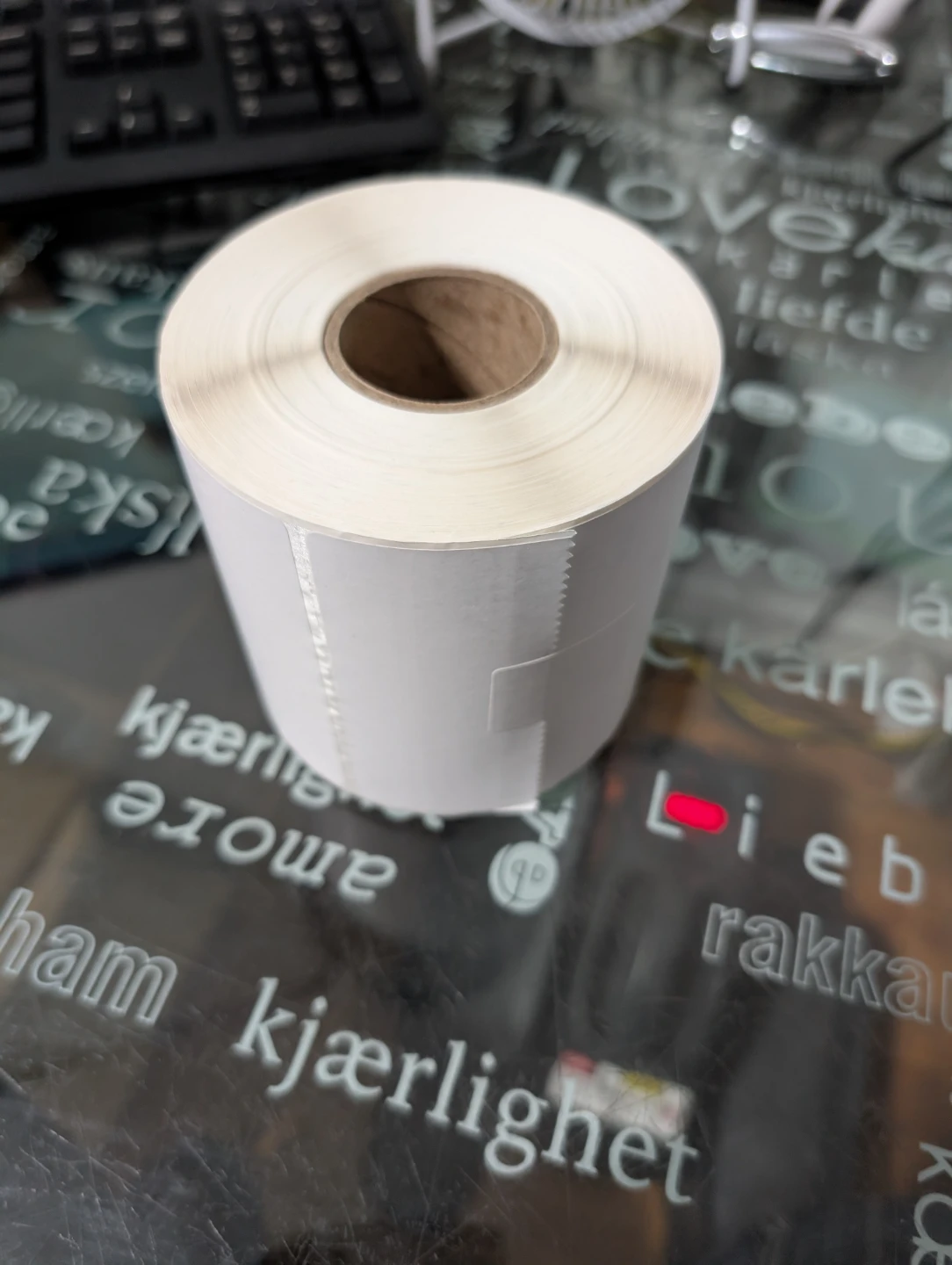 Blank White Thermal Labels Roll