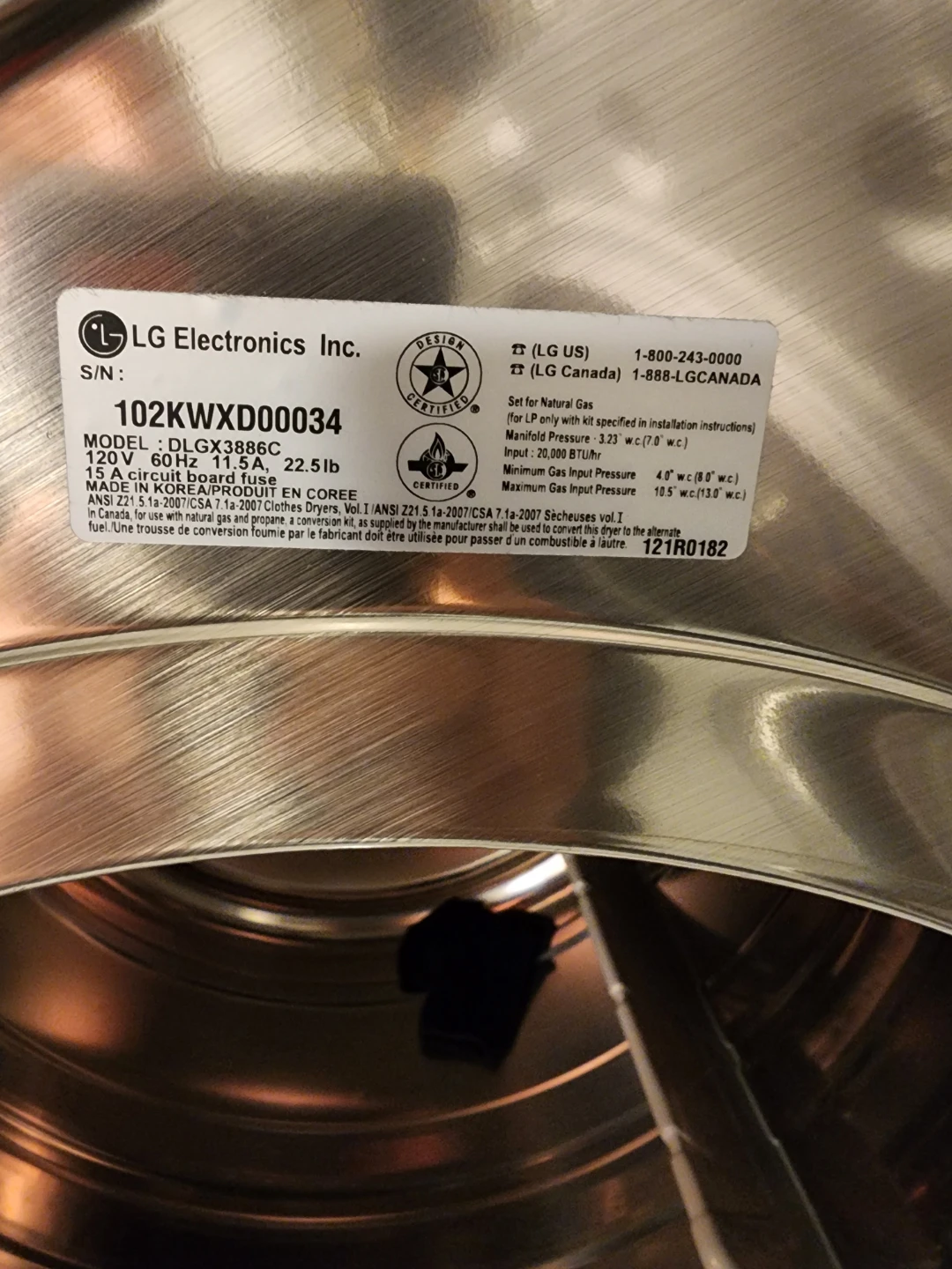 LG true steam Front Load Washer + Gas Dryer Set. Delivery. - photo 2