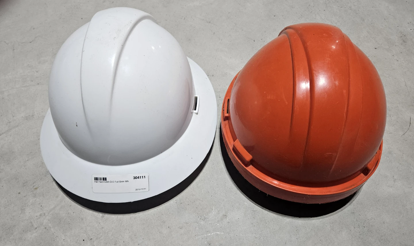 2 Hard Hats - White & Orange- New - photo 2
