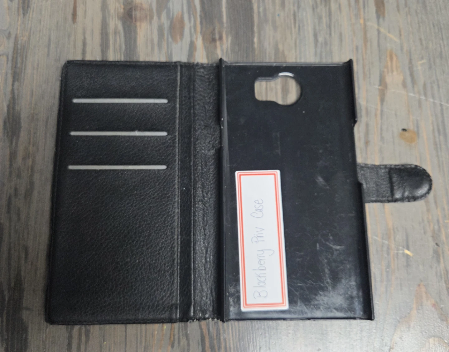 Incipio Black Leather Wallet Case for BlackBerry PRIV - photo 2