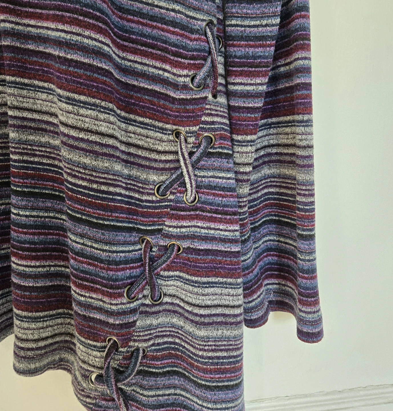 Women's Striped Purple Top - photo 3
