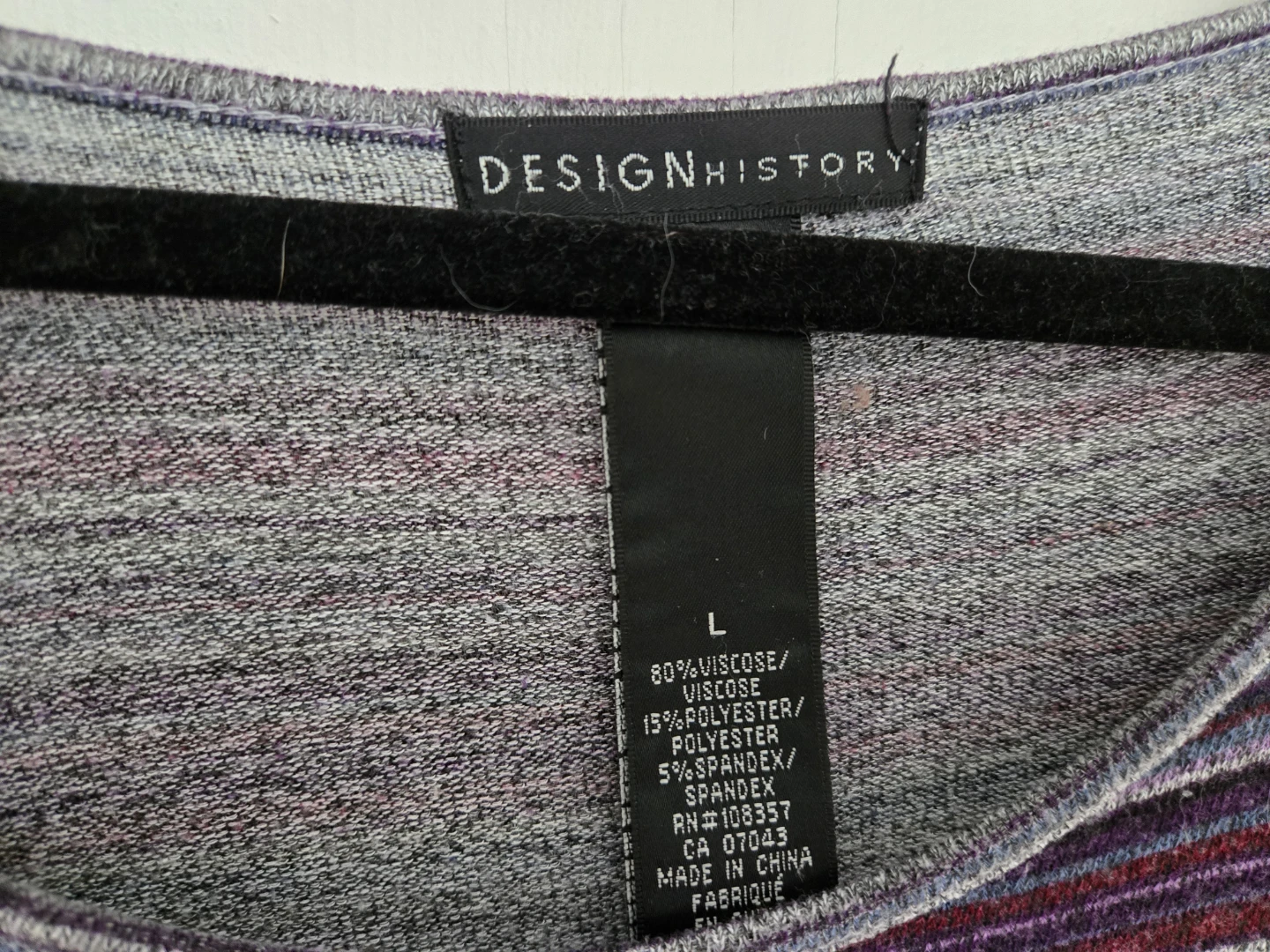 Women's Striped Purple Top - photo 5