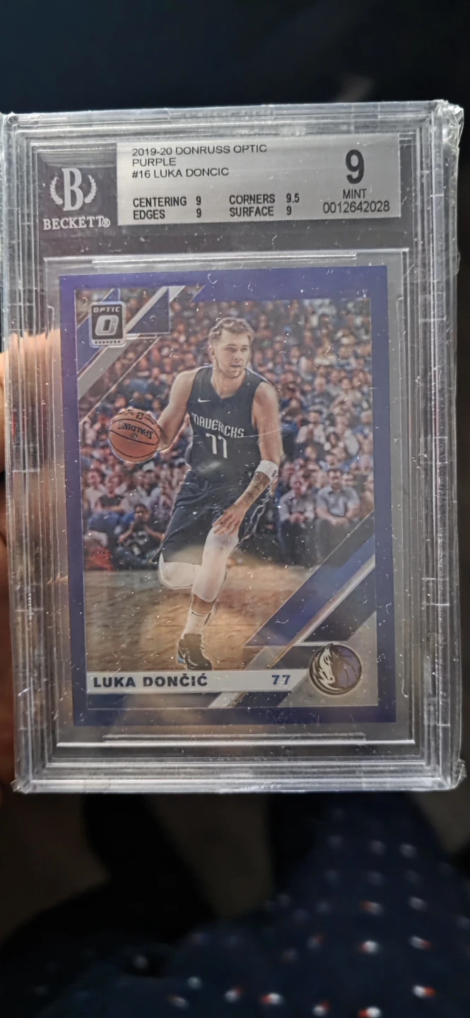 2019-20 Donruss Optic Luka Doncic Purple Card #16