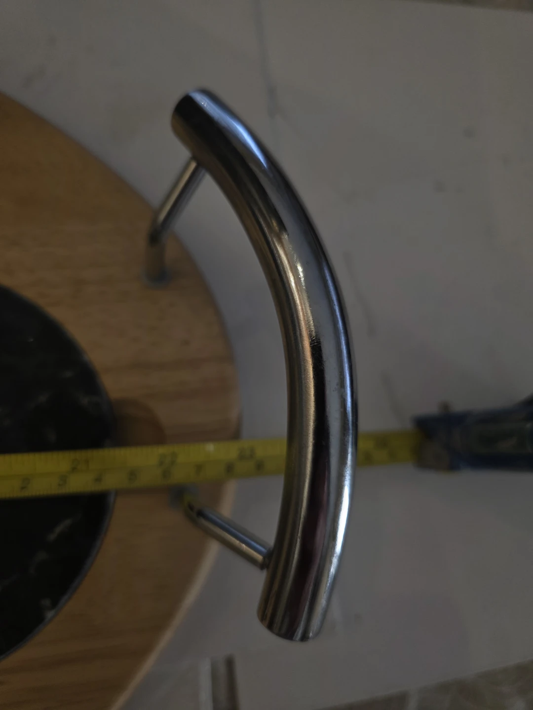 Vintage wood and marble cheese board with slicer - photo 2