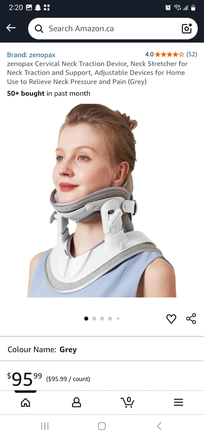 zenopax Cervical Neck Traction Device, Neck Stretcher for .....