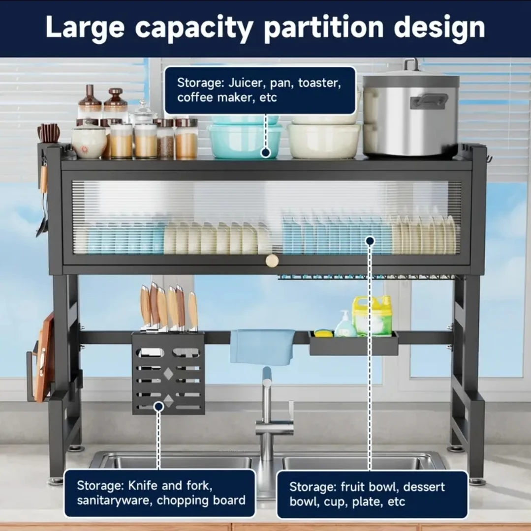 Brand new in box - Large Capacity Dish Drying Rack - photo 3