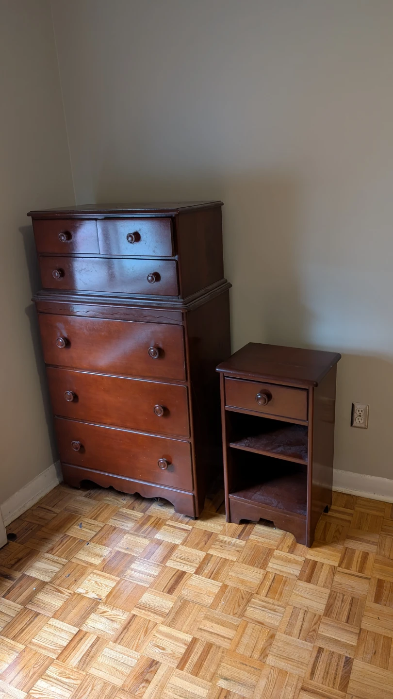 Wooden Dresser and Nightstand Set - photo 2