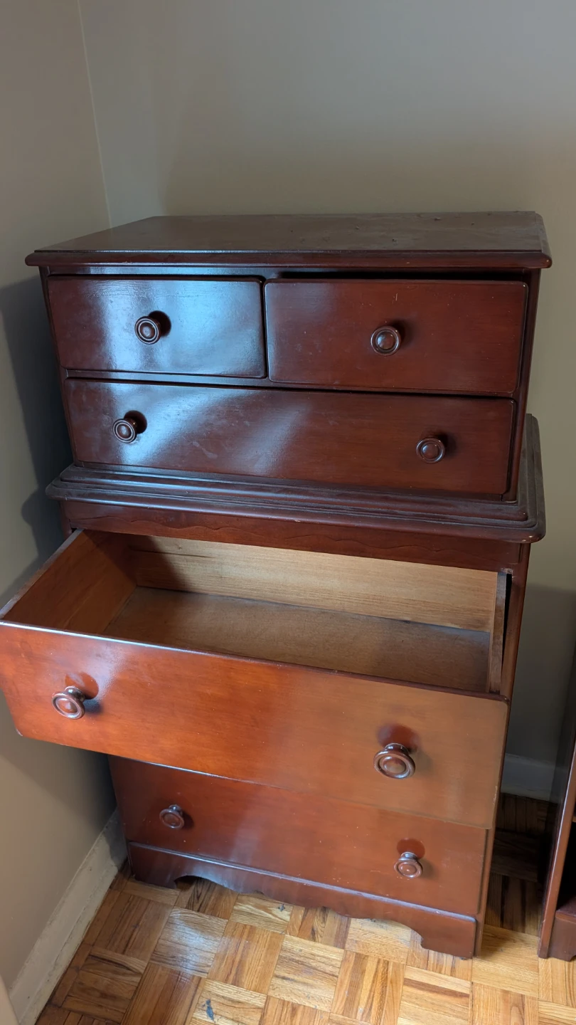 Wooden Dresser and Nightstand Set - photo 3