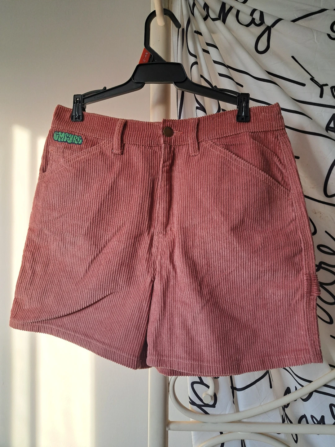 EMPYRE Girlfriend Collective Pink Corduroy Shorts - photo 2