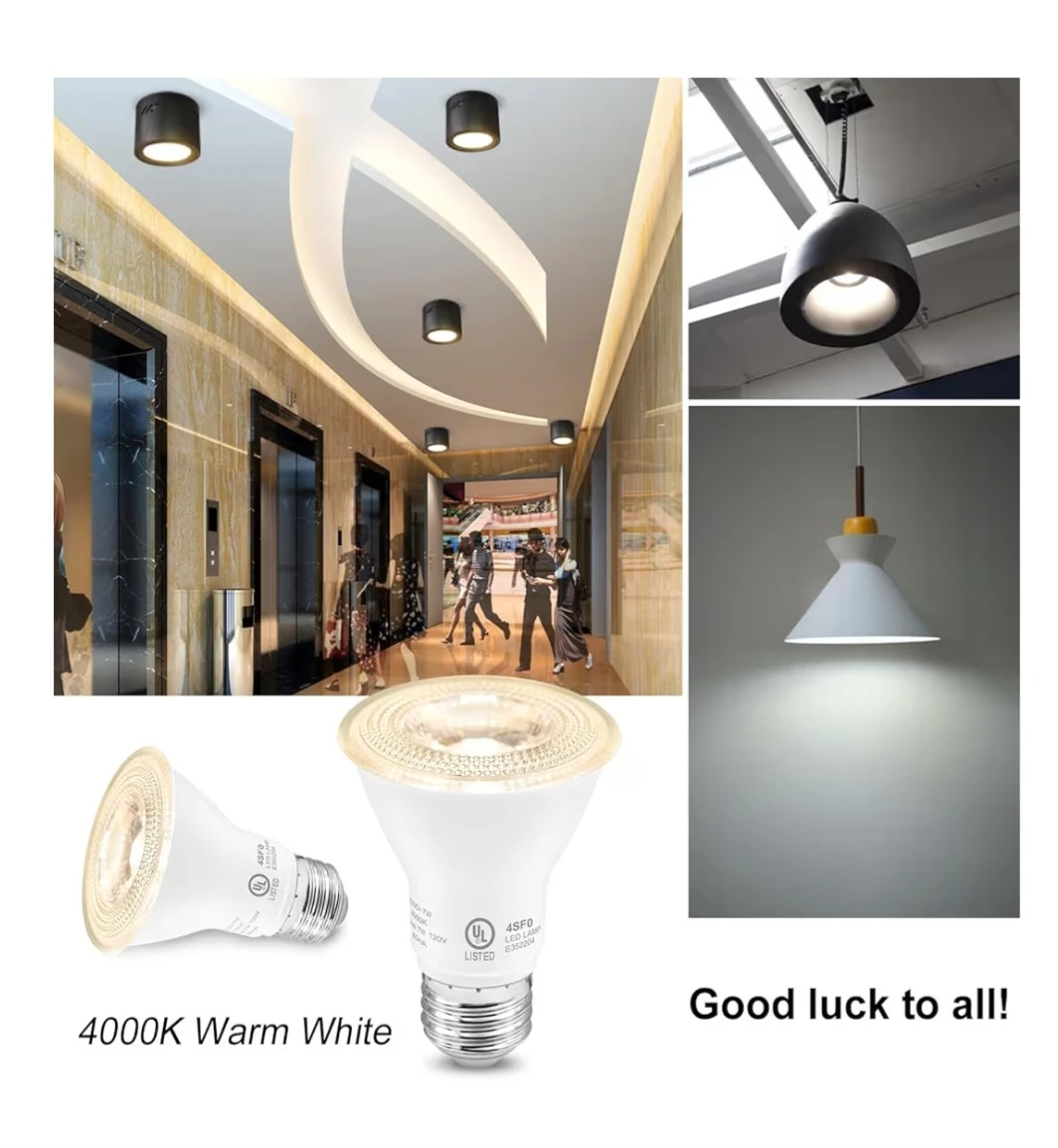 7W Par20 LED Bulb , UL Listed, 4000k  for Indoor Outdoor, 6 Pack - photo 3