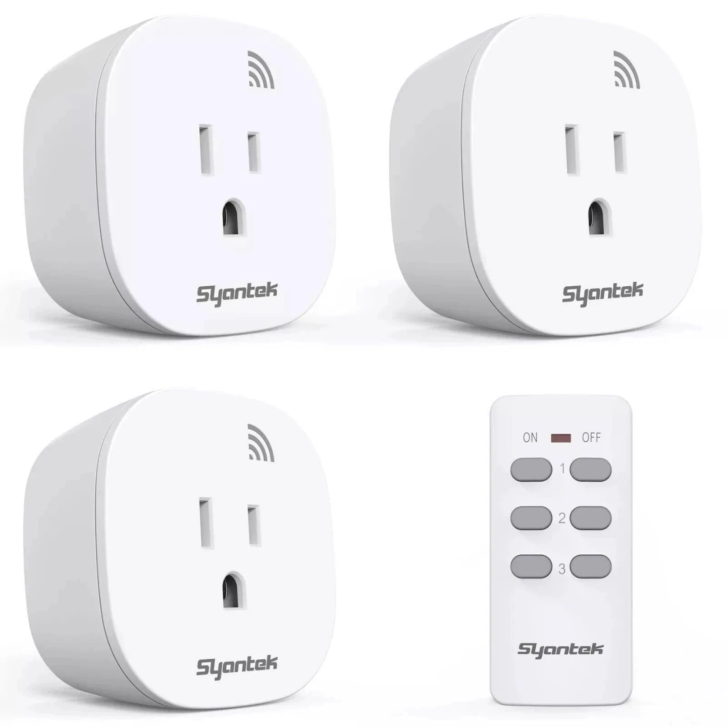Syantek Remote Control Outlet Set (3 Plugs + Remote)
