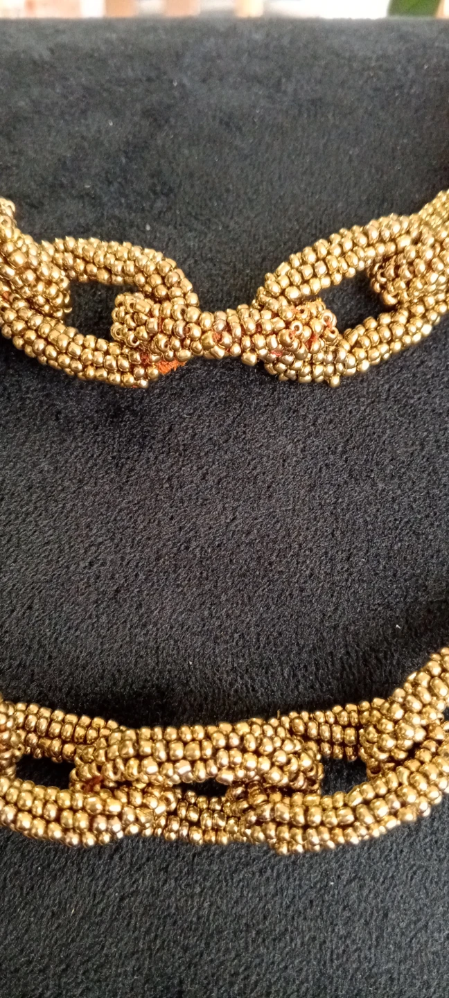 Gold Beaded Necklace - photo 3