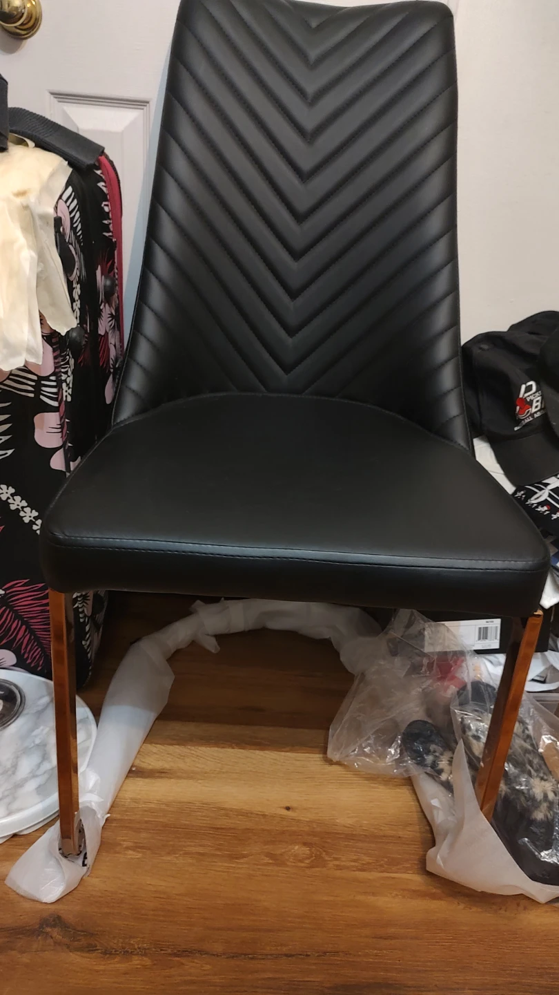 Black Upholstered Dining Chair - photo 2