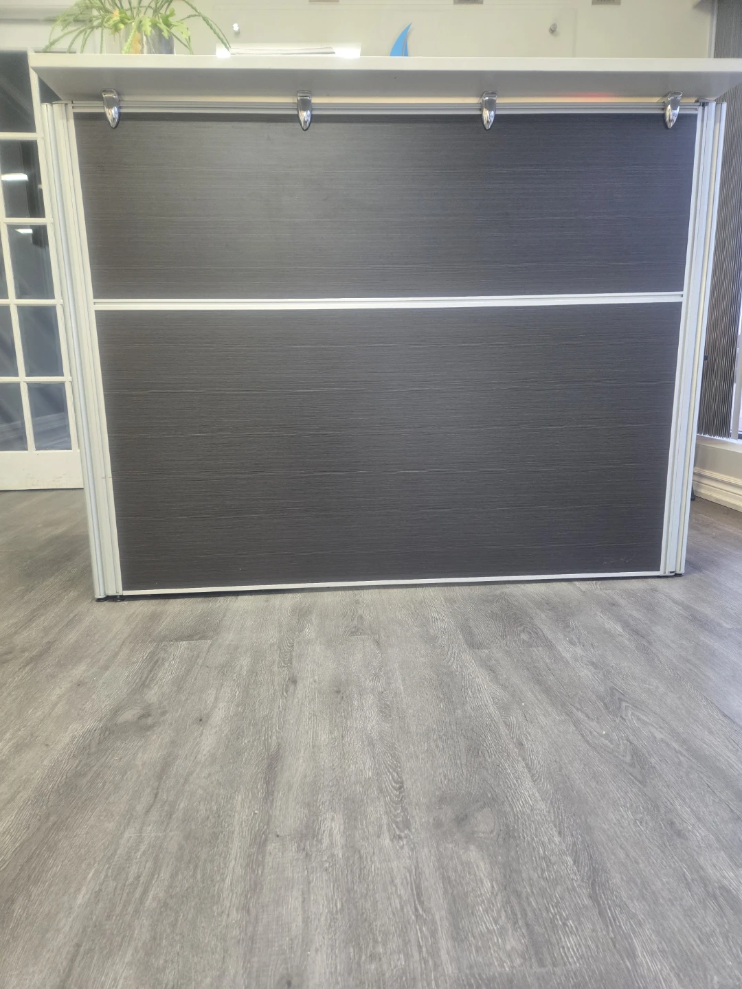 Modern Dark Grey Reception Desk