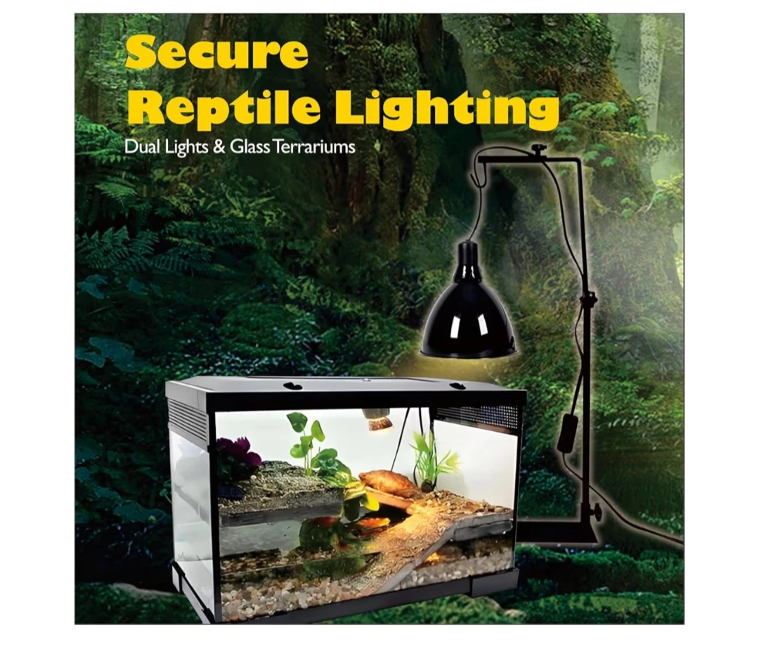 Mounting Spring Clips for Reptile Habitat Lighting Domes (2 Pack - photo 2
