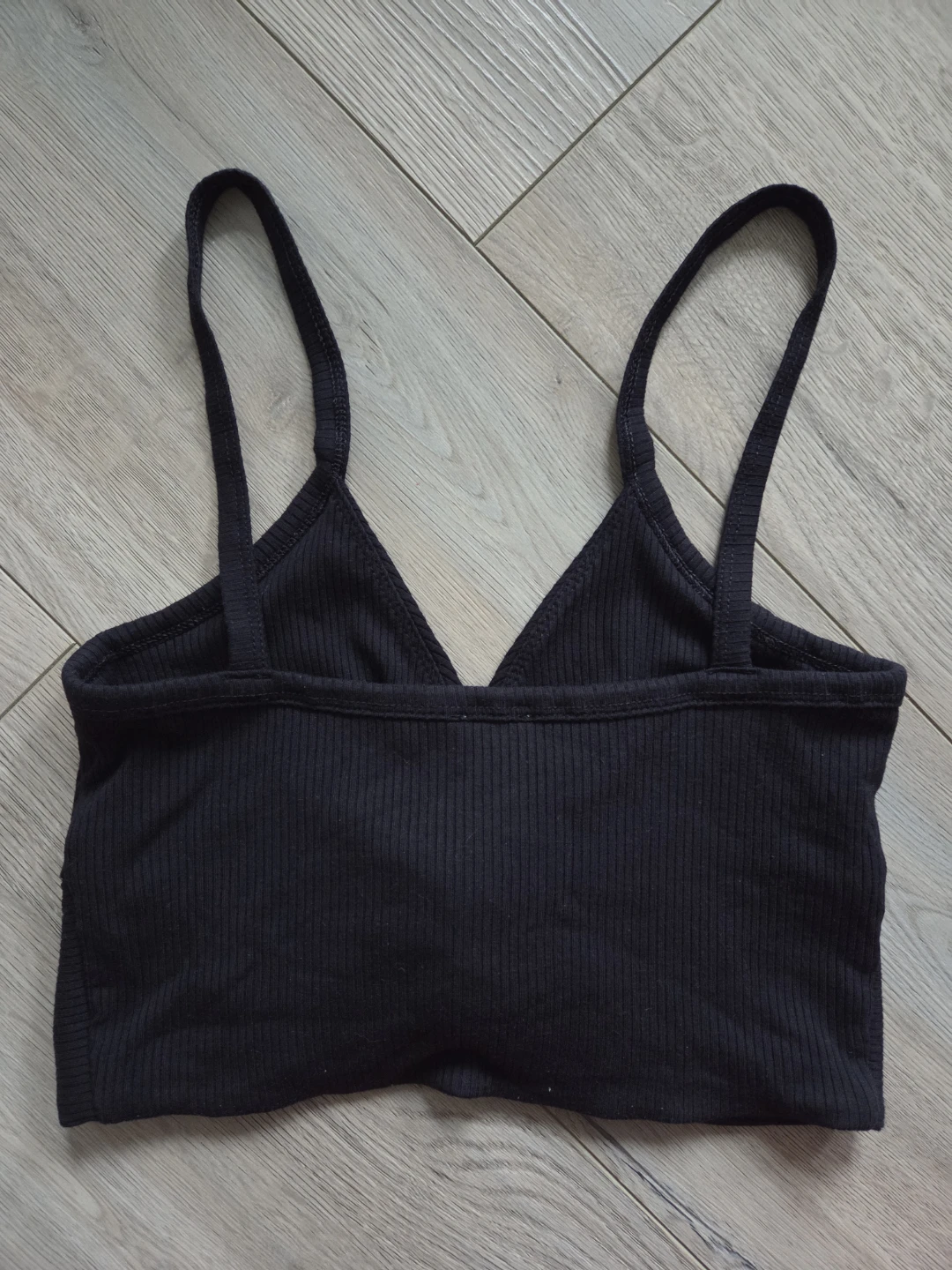 Wilfred Black Ribbed Twist Front Crop Top - photo 2