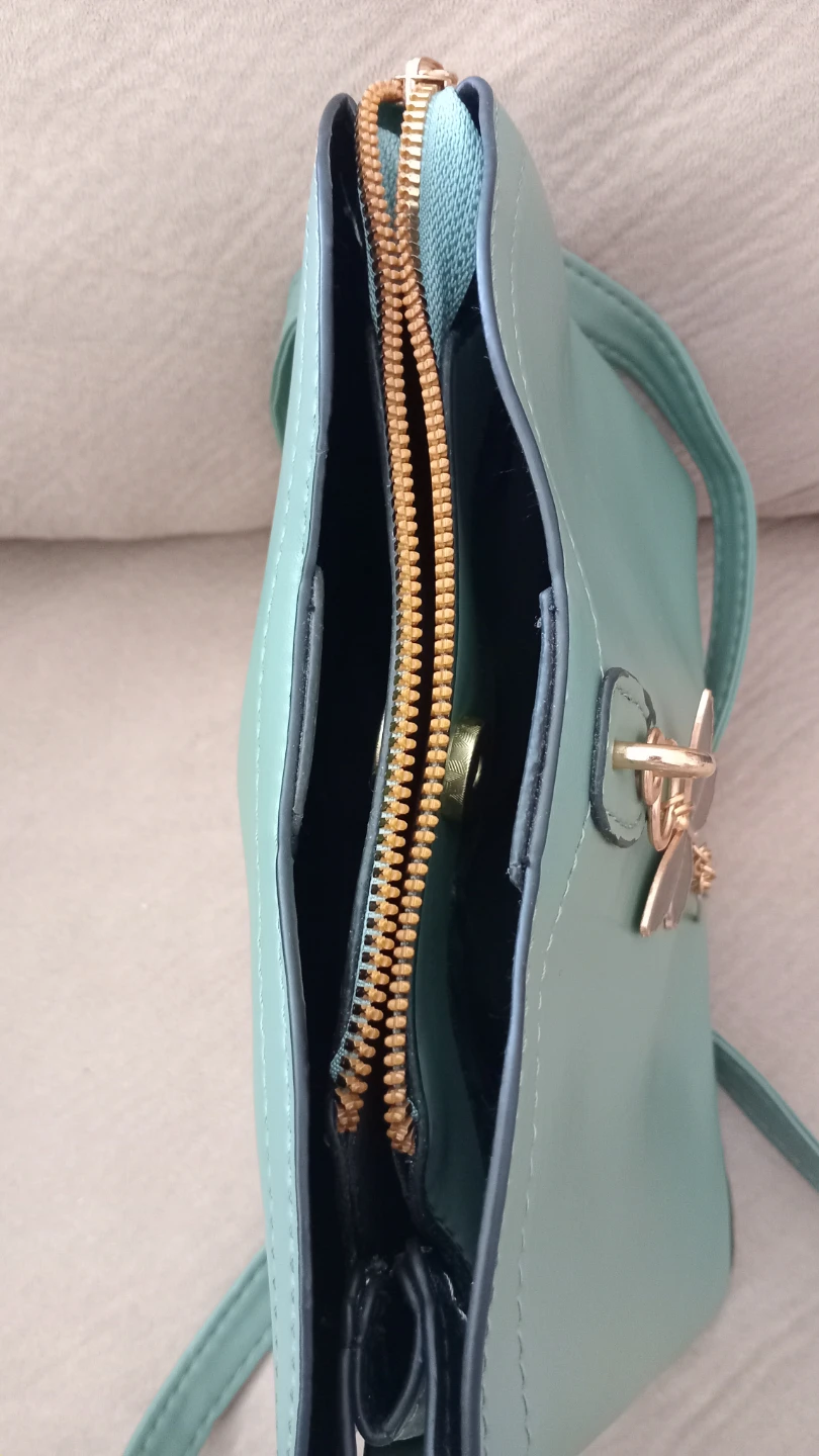 Mint Green Purse with Butterfly Charm - photo 3