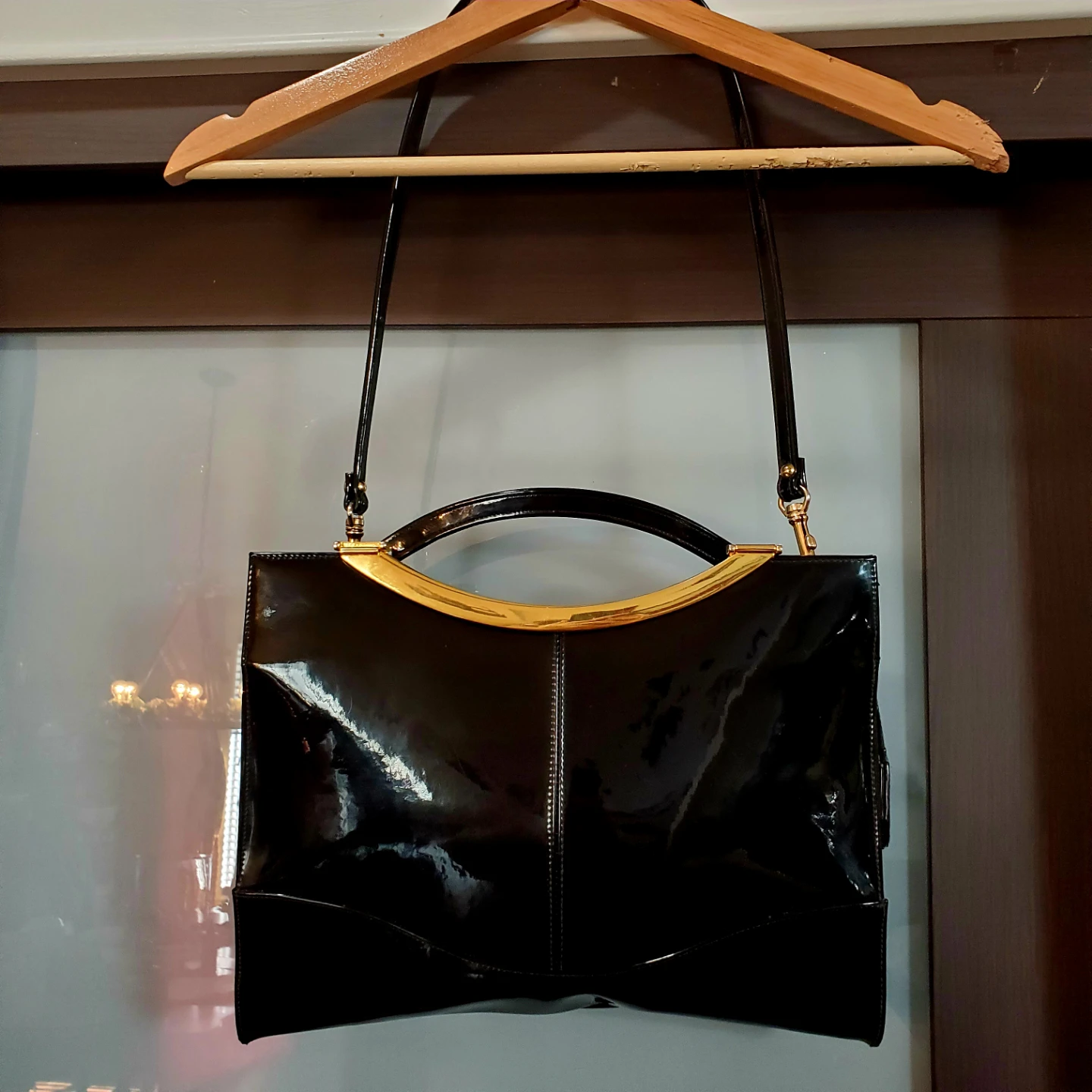 1950's Master Craft Leather Co. Patent Leather Handbag