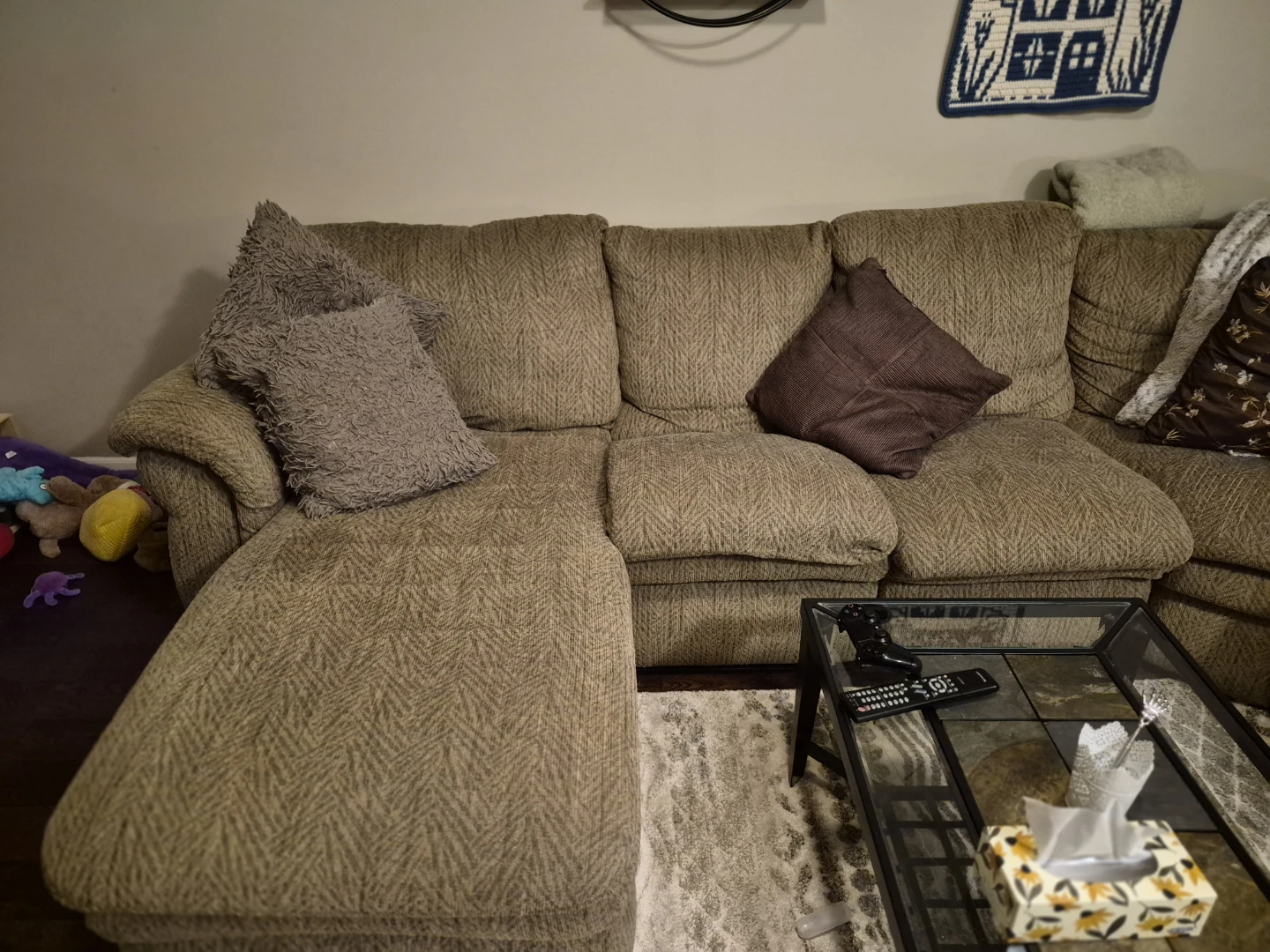 Lazyboy Sectional Sofa with Recliner - photo 2