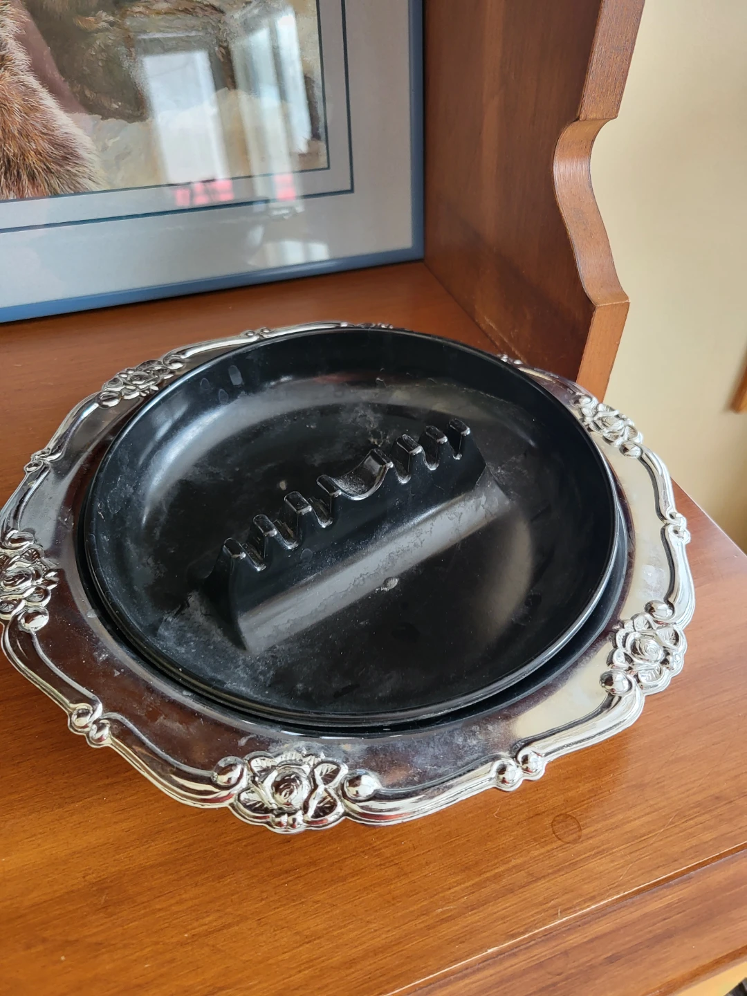 Vintage Ashtray with Engraving