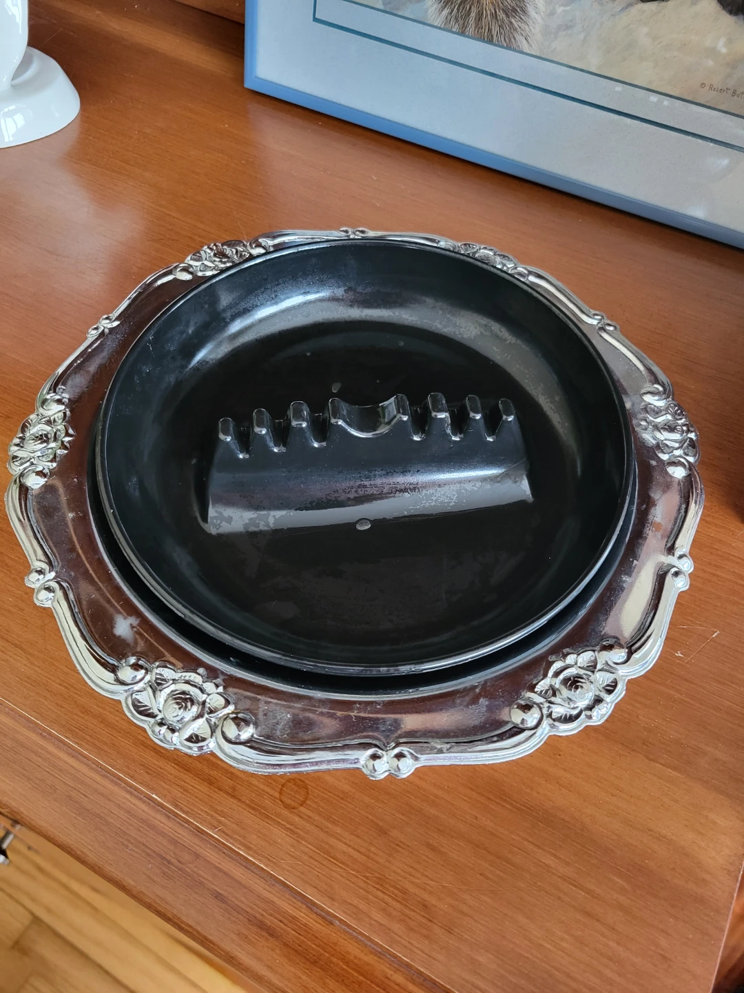 Vintage Ashtray with Engraving - photo 2