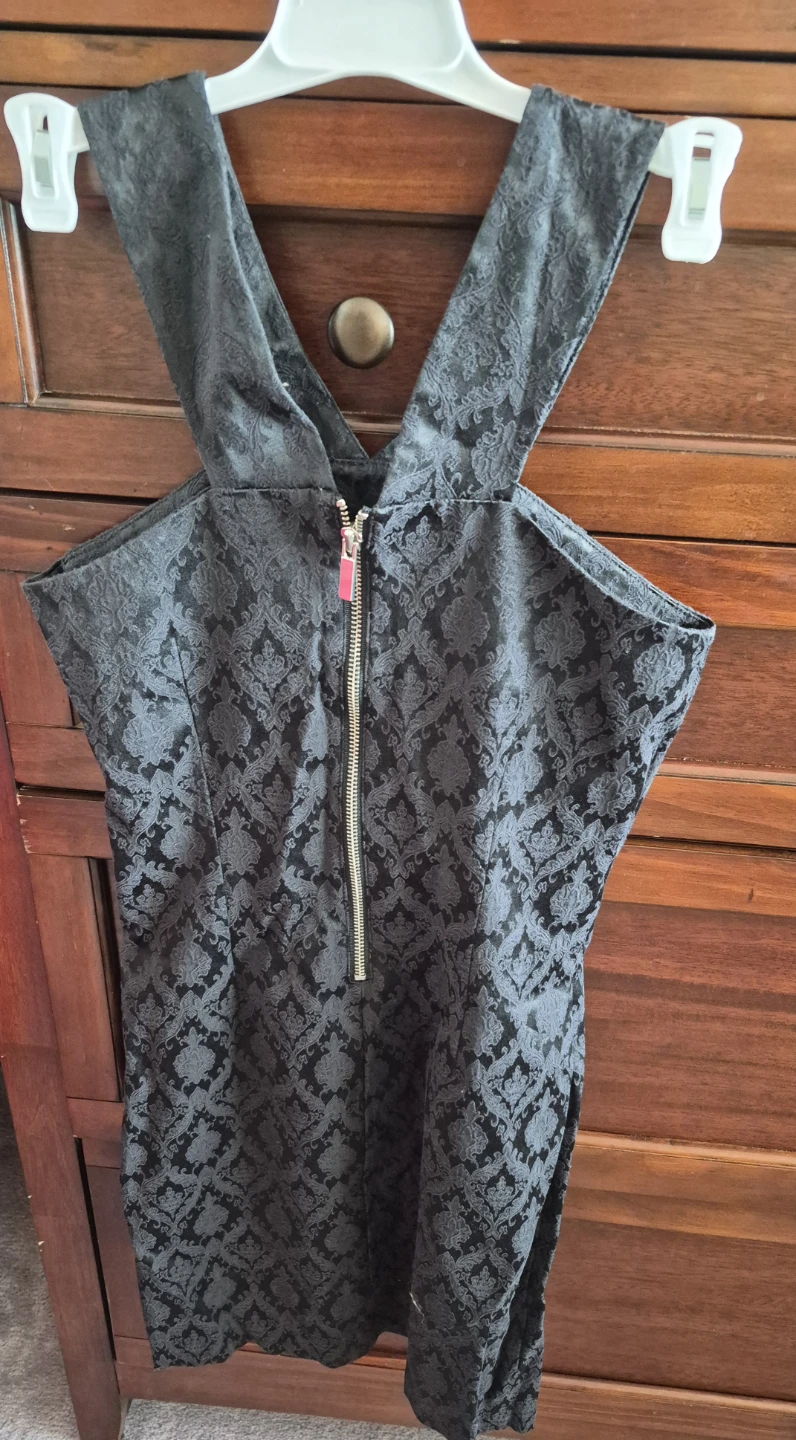 GUESS Black Jacquard Pinafore Dress - photo 2