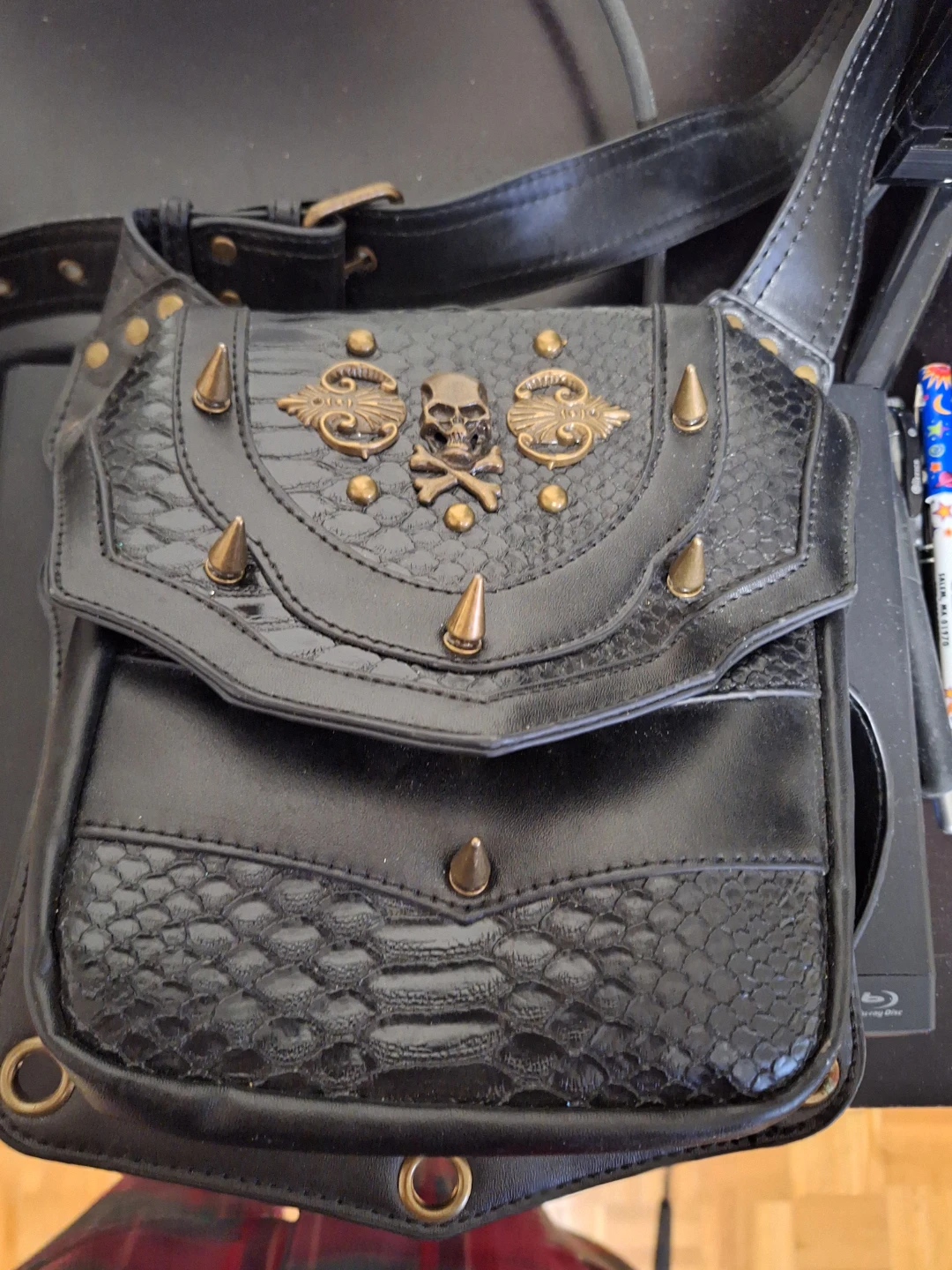 Black Riding Thigh/Waist Bag