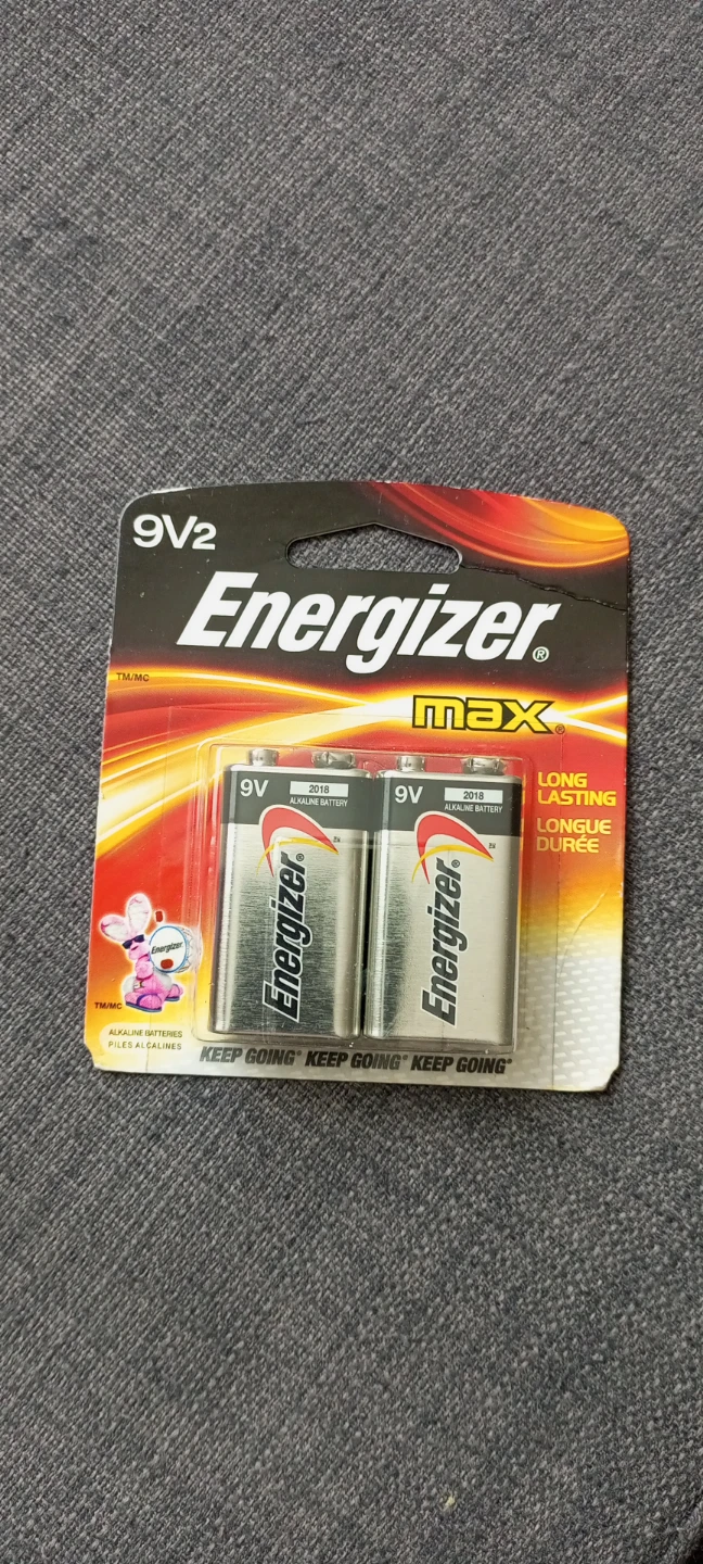 Energizer MAX 9V 2-Pack Alkaline Batteries