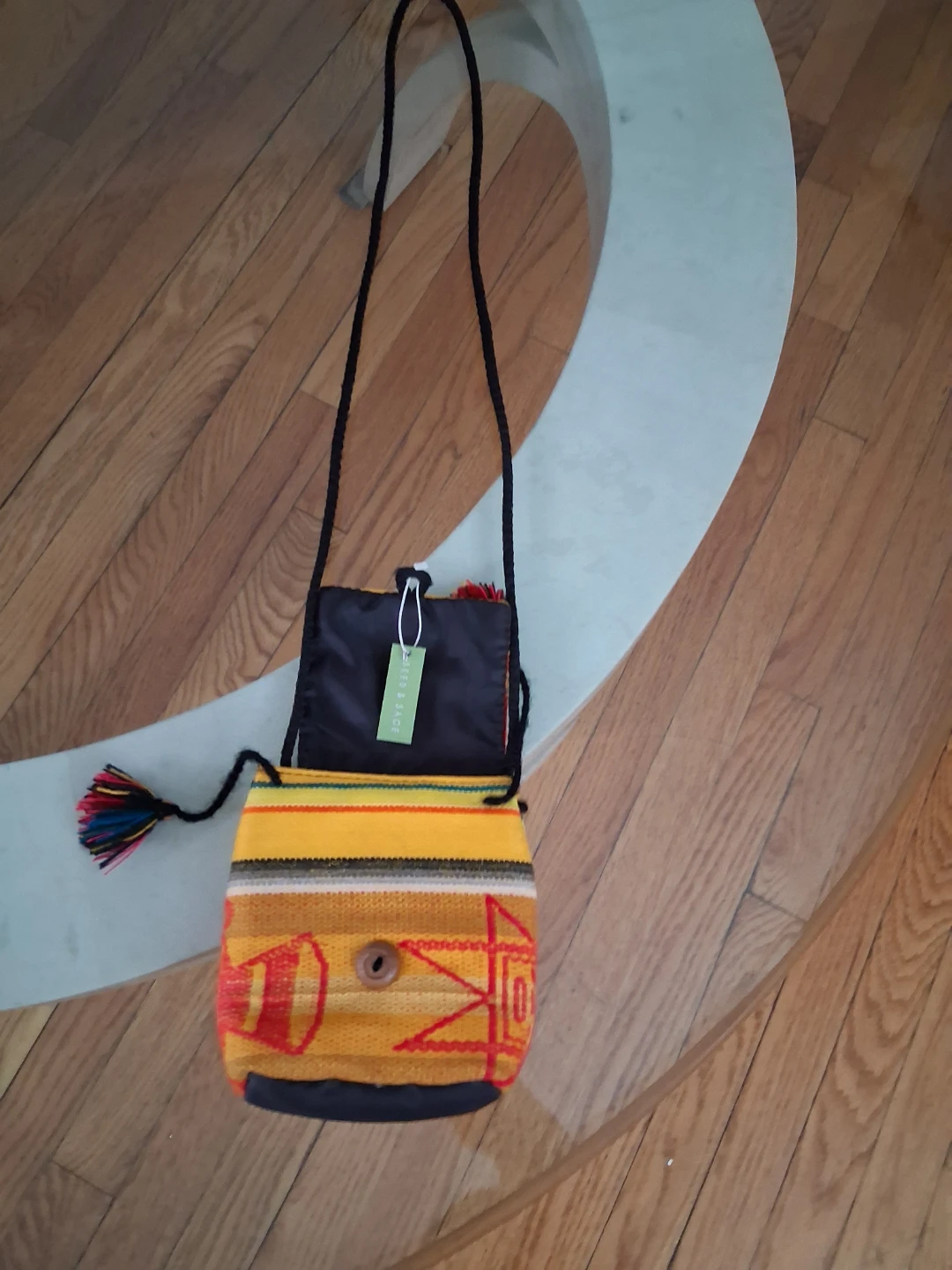 Ecuador "Mitad Del Mundo" Woven Crossbody Bag