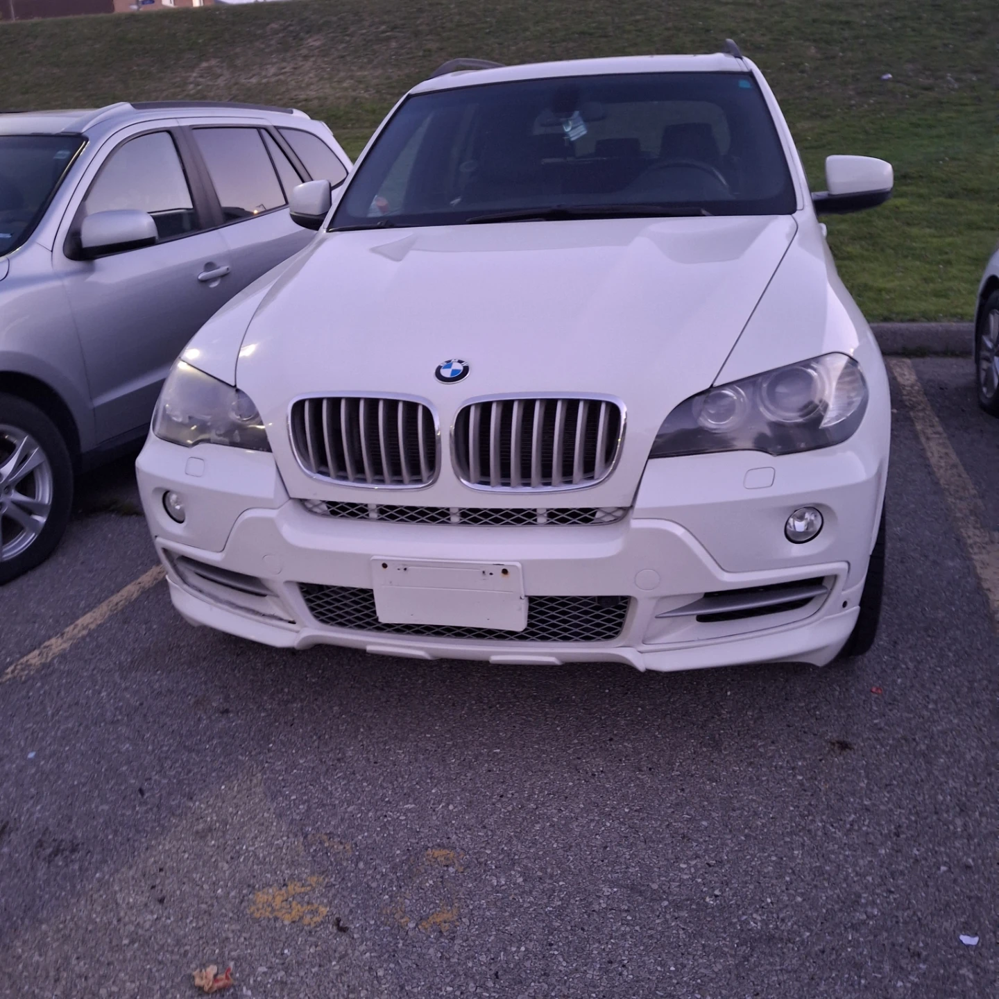 White BMW X5