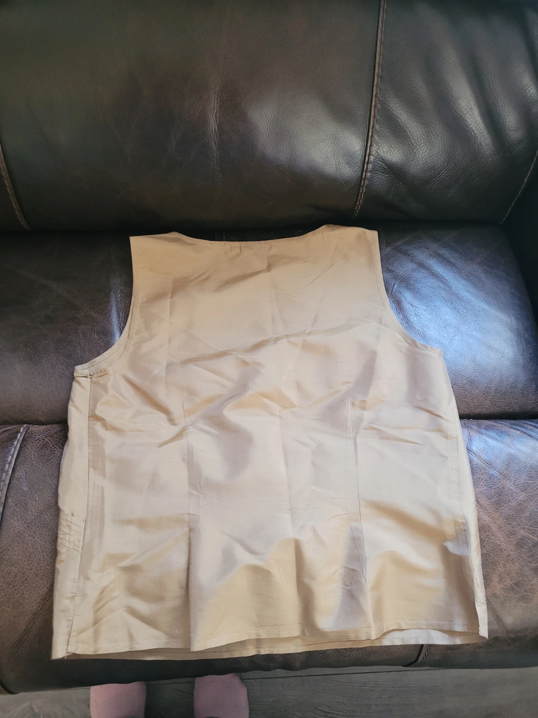 Tan Sleeveless Blouse - photo 2