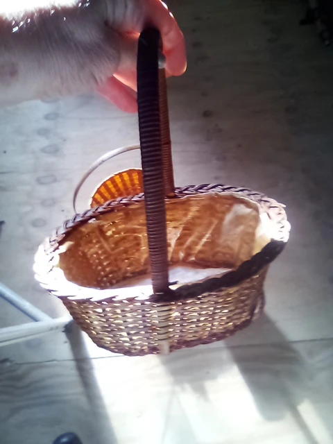 Set of 3 Wicker Baskets with Handles - photo 2