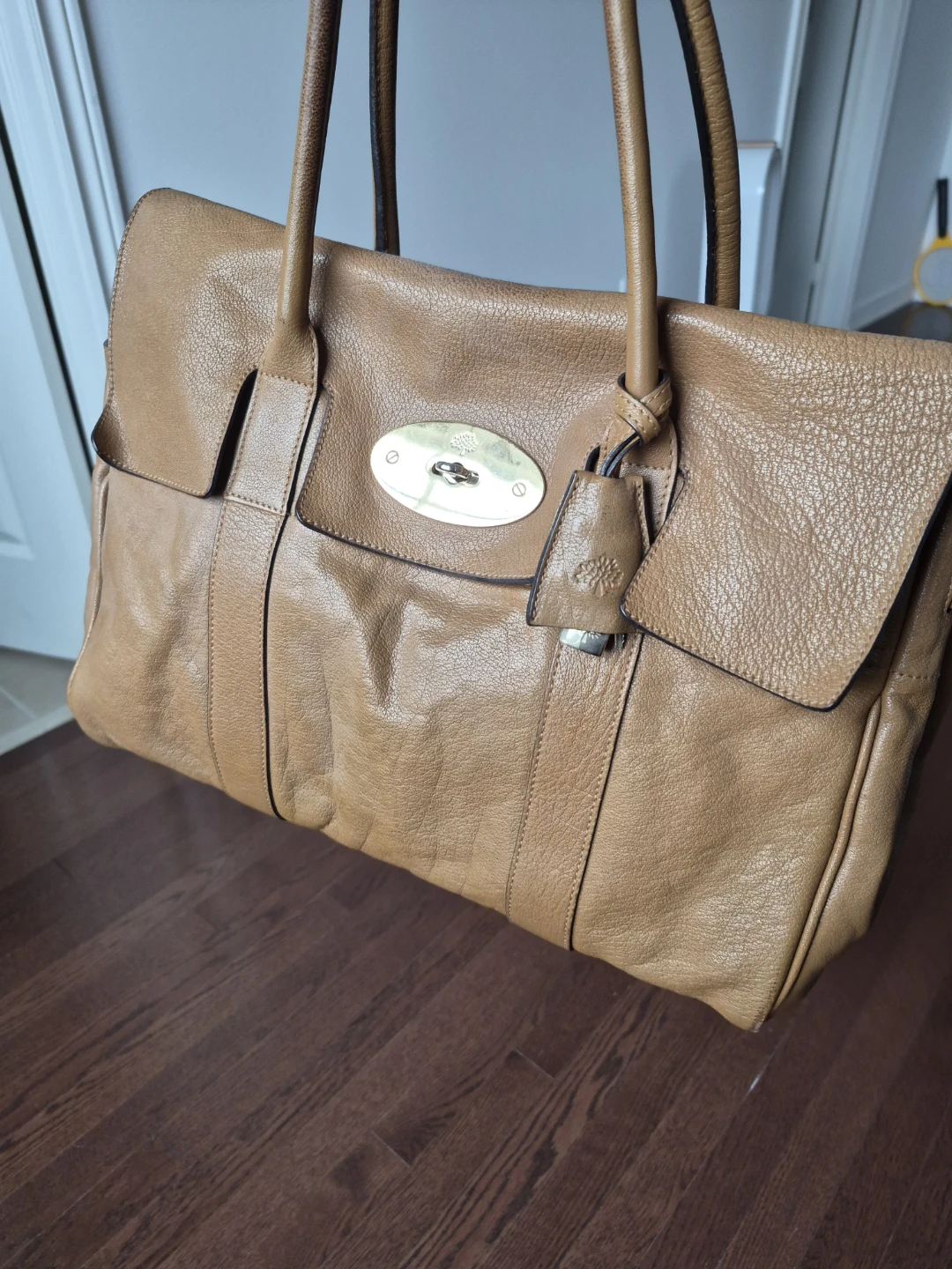 Mulberry Leather Tote Bag