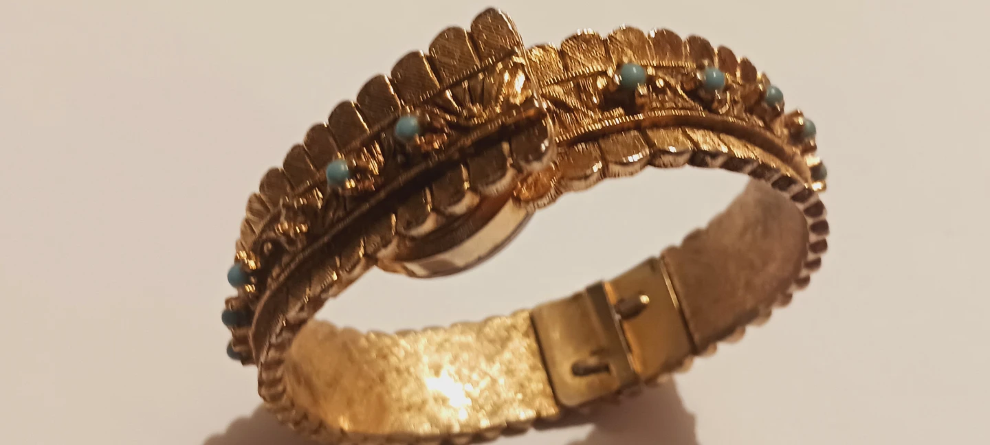 Gorgeous Vintage Retro Norman Deluxe Swiss Bracelet Watch - photo 2