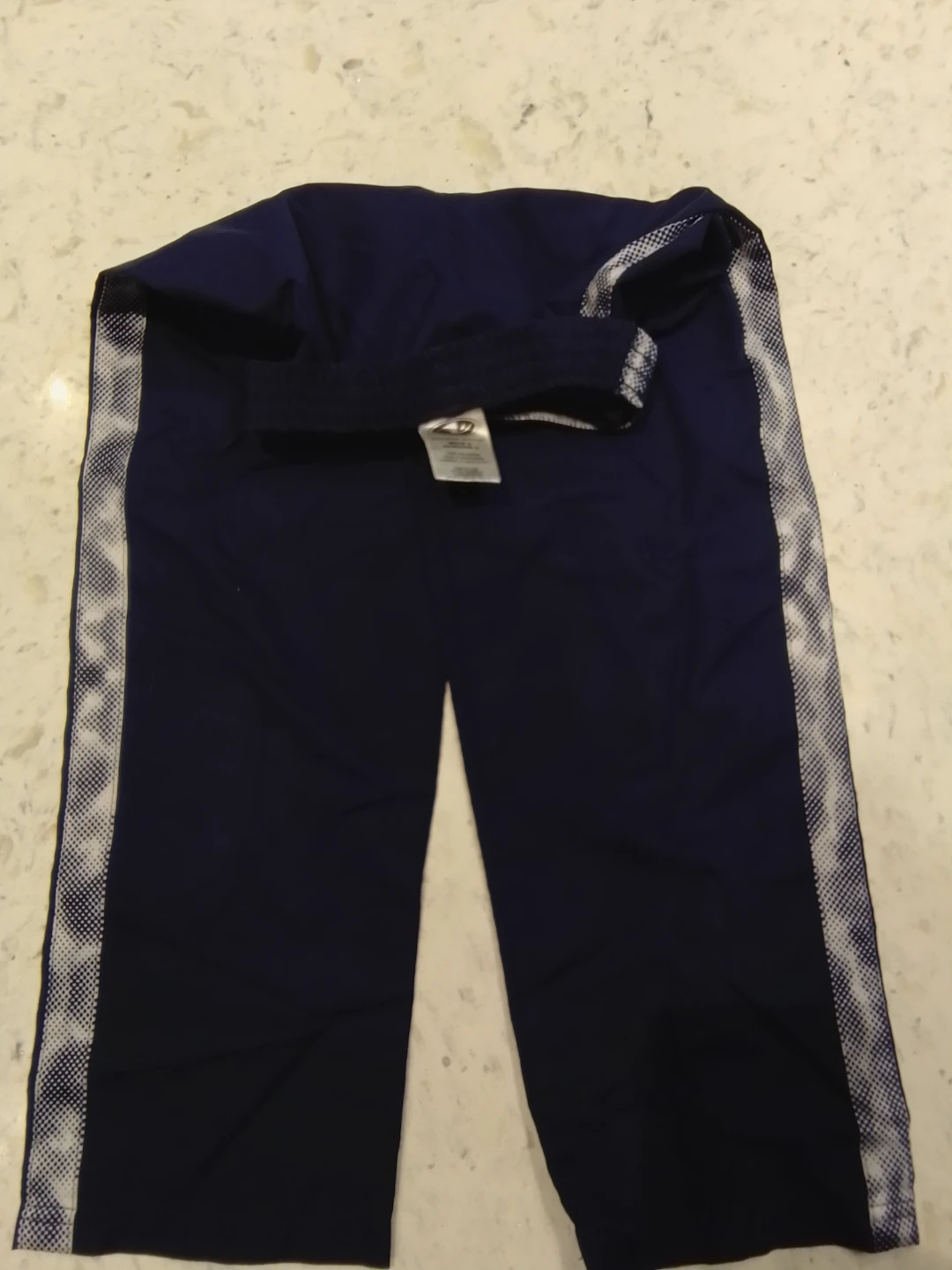 Champion Navy Athletic Pants with Side Stripe