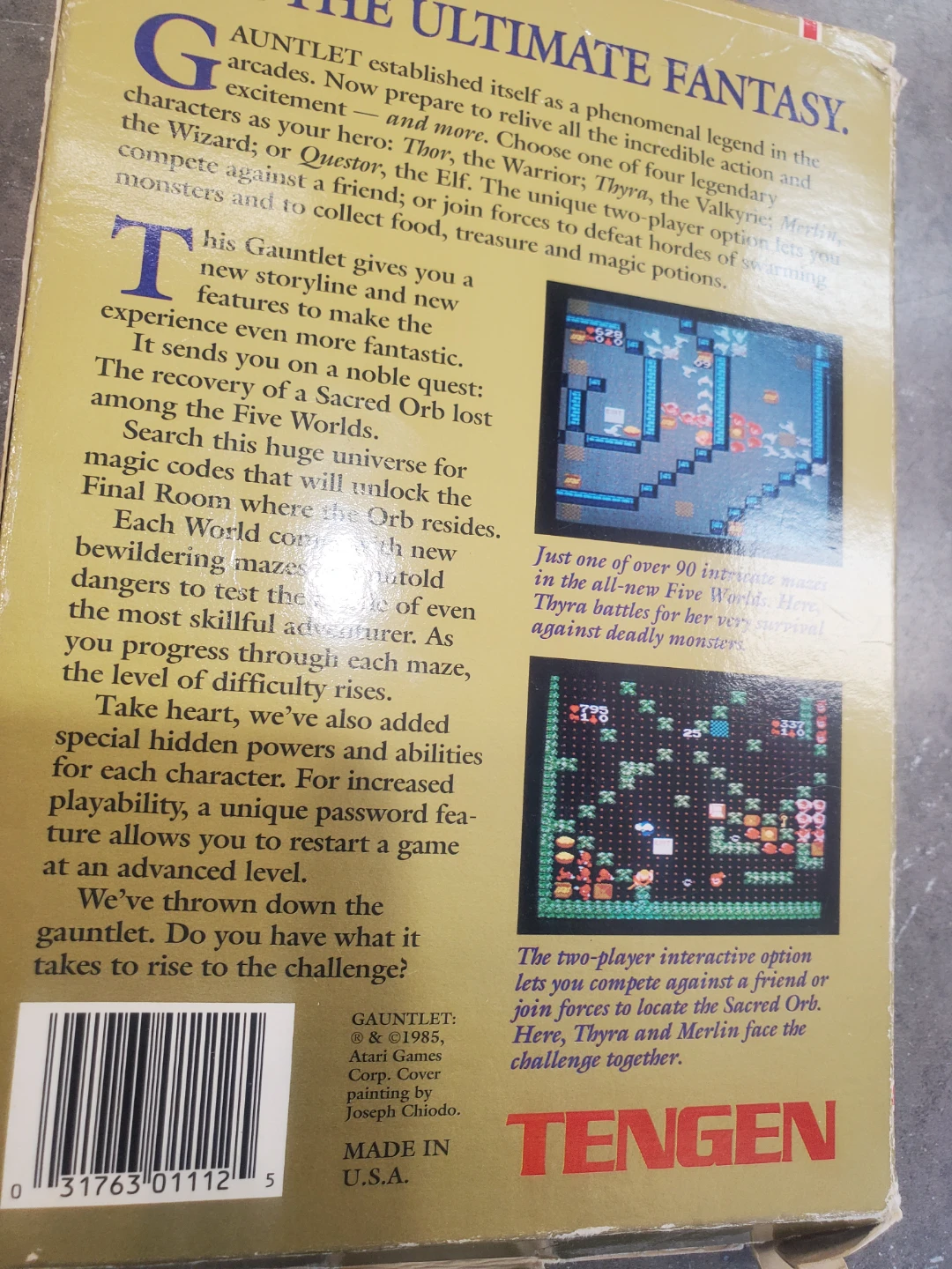 Gauntlet NES Nintendo Entertainment System Game - photo 2