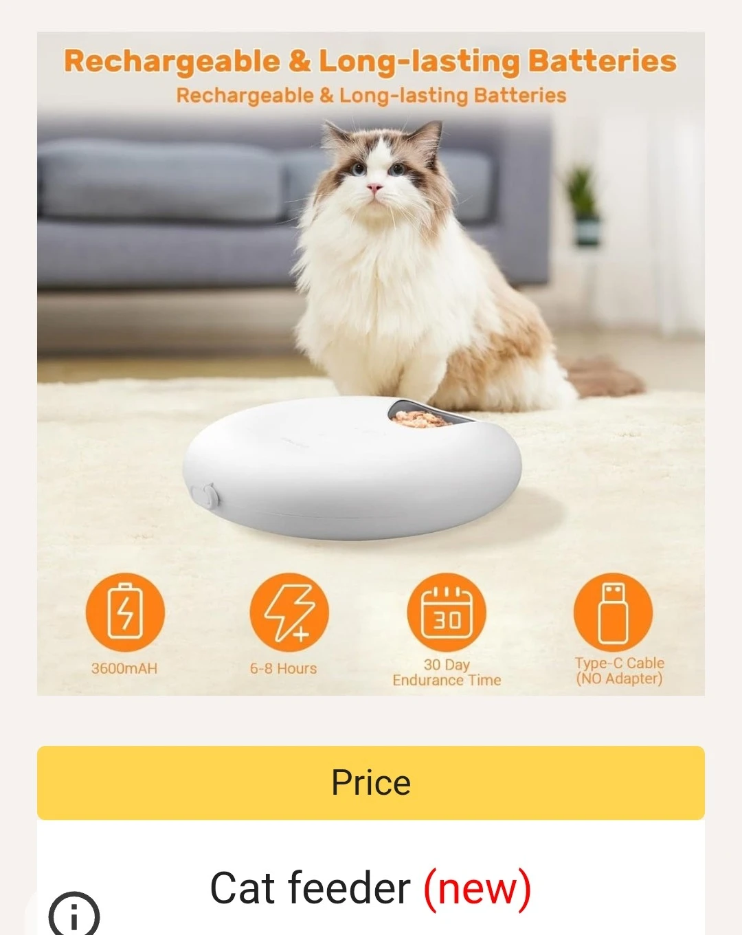 Smart Cat Feeder - 8L Capacity - photo 5