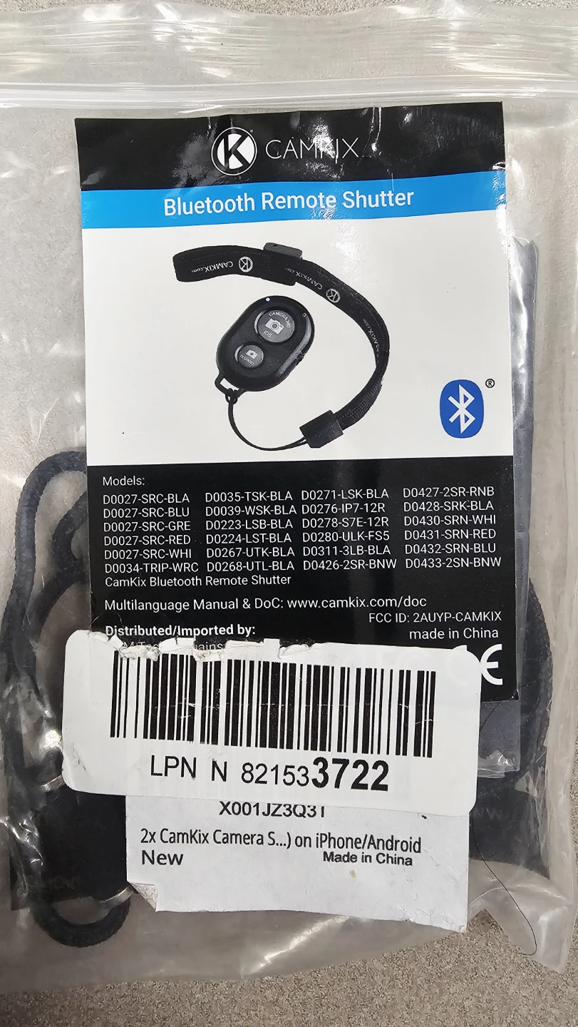 CamKix Bluetooth Remote Shutter for iPhone/Android