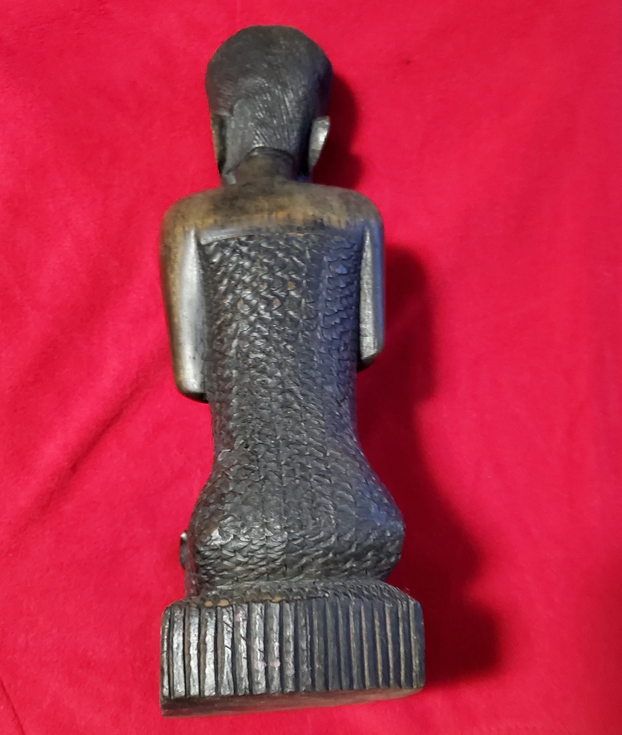 African Carved Ebony Figure (10") - photo 4