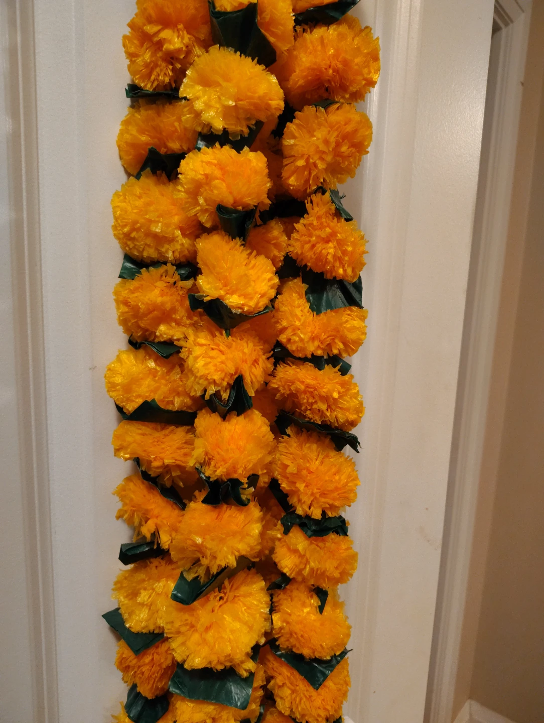 Orange Marigold Flower Garland/ 5 pieces - photo 2