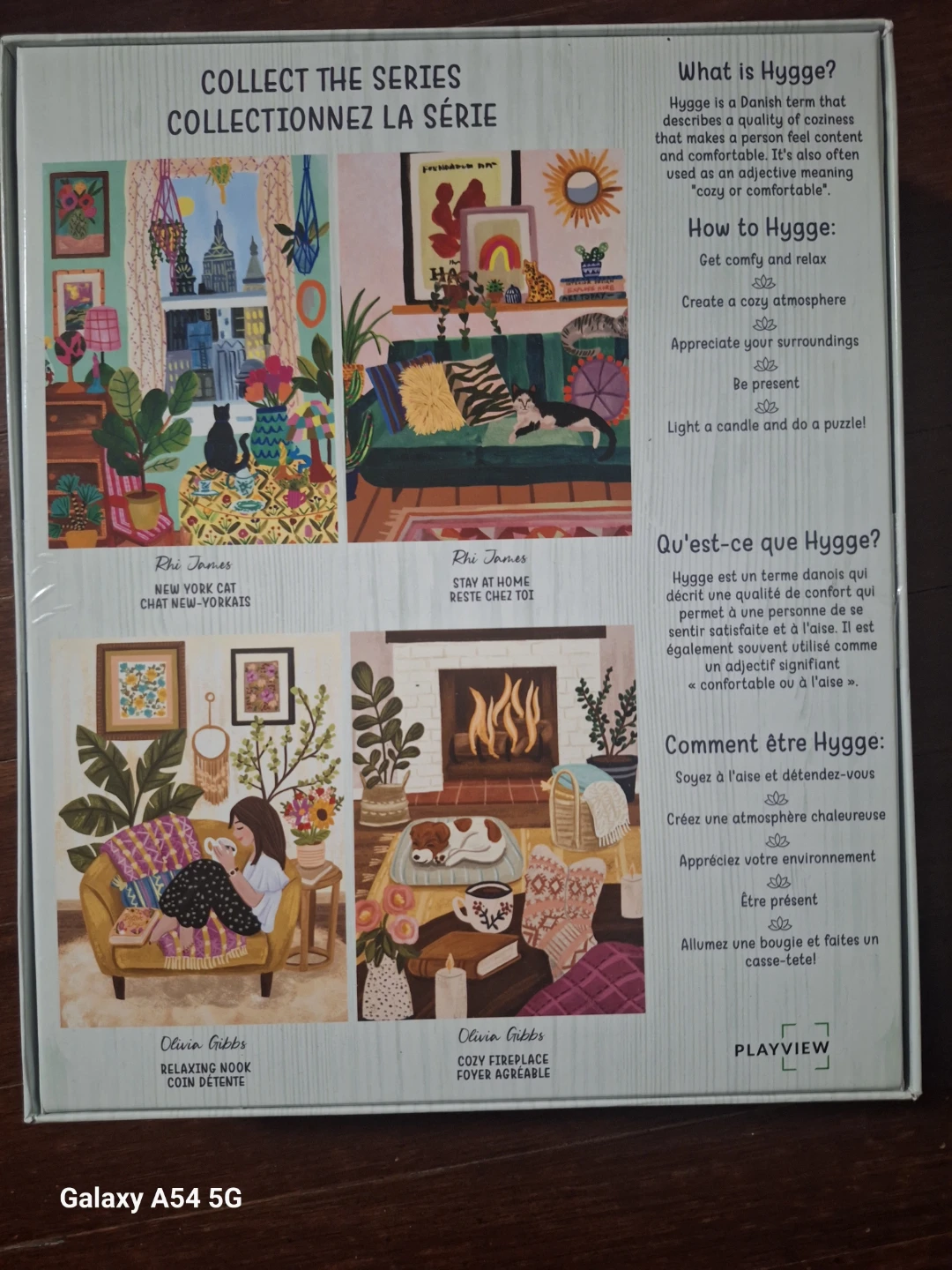 Hygge Cozy Fireplace 500 Piece Jigsaw Puzzle with scented candle - photo 2